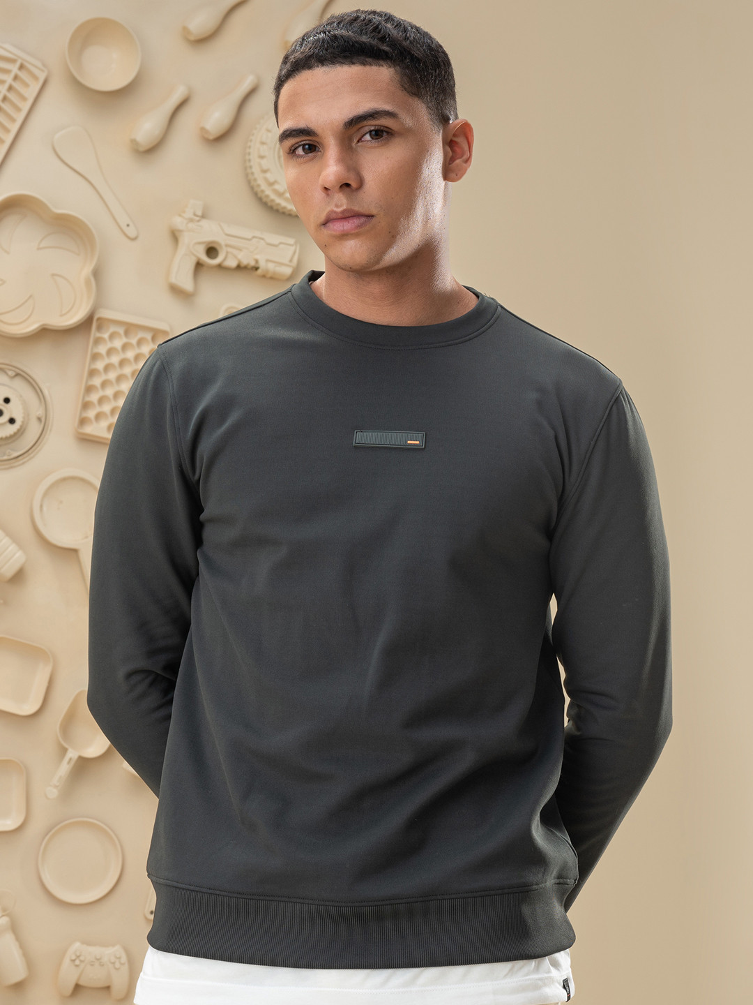 DAMENSCH Mens Ultra soft, extra durable Essential Grey Sweatshirts