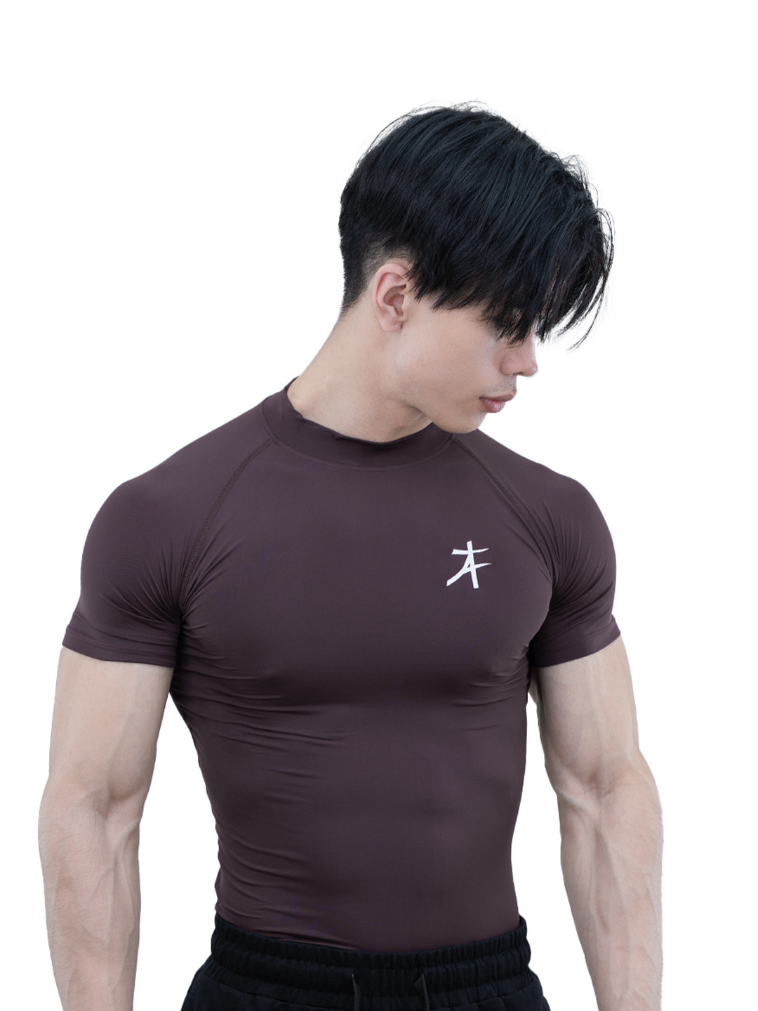 Athflex Men's High-Neck Compression T-Shirt