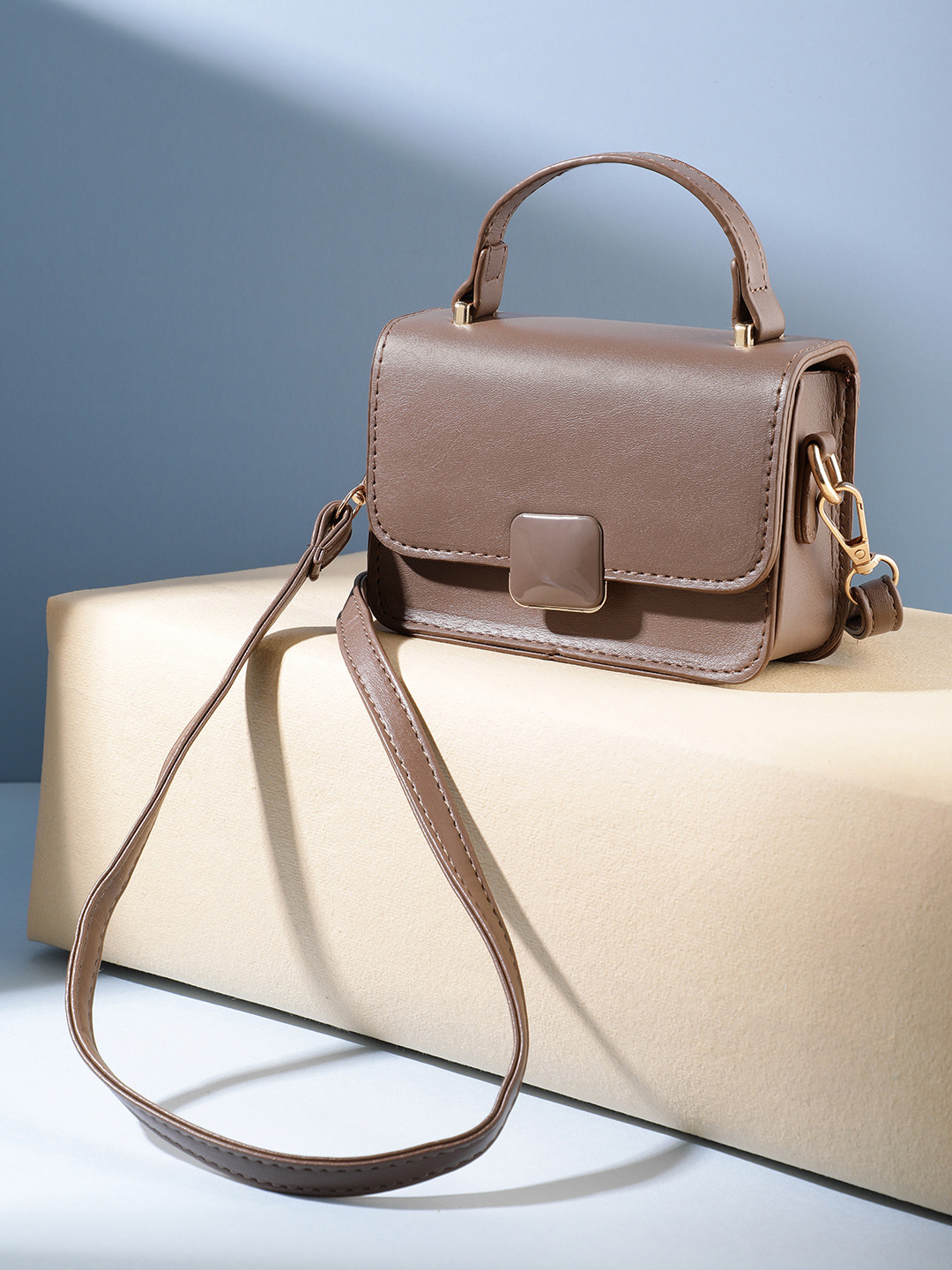 French Connection Structured Satchel Bag