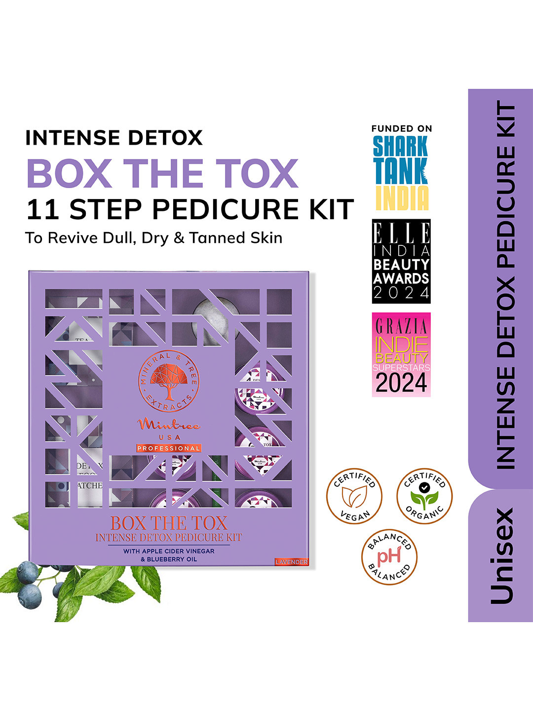 Mintree 11 Step Intense Detox Pedicure Kit For Dry & Cracked Heels- 172 g