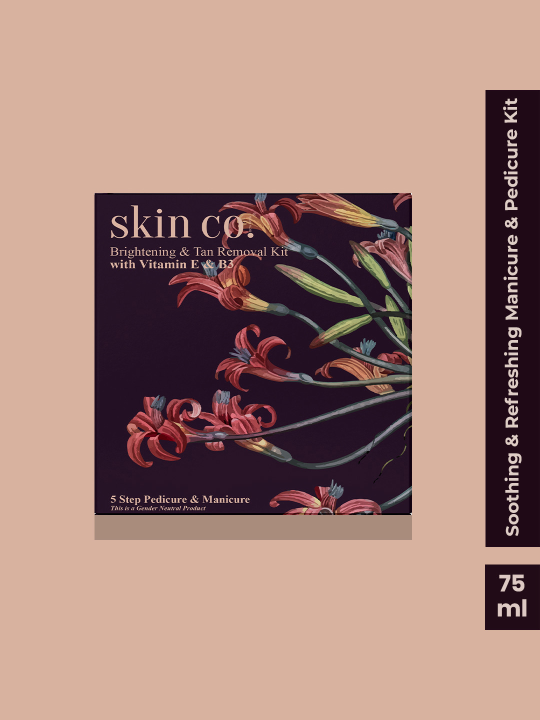 skin co. 5 Step Brightening & Tan Removal Manicure & Pedicure Kit - 15 ml Each