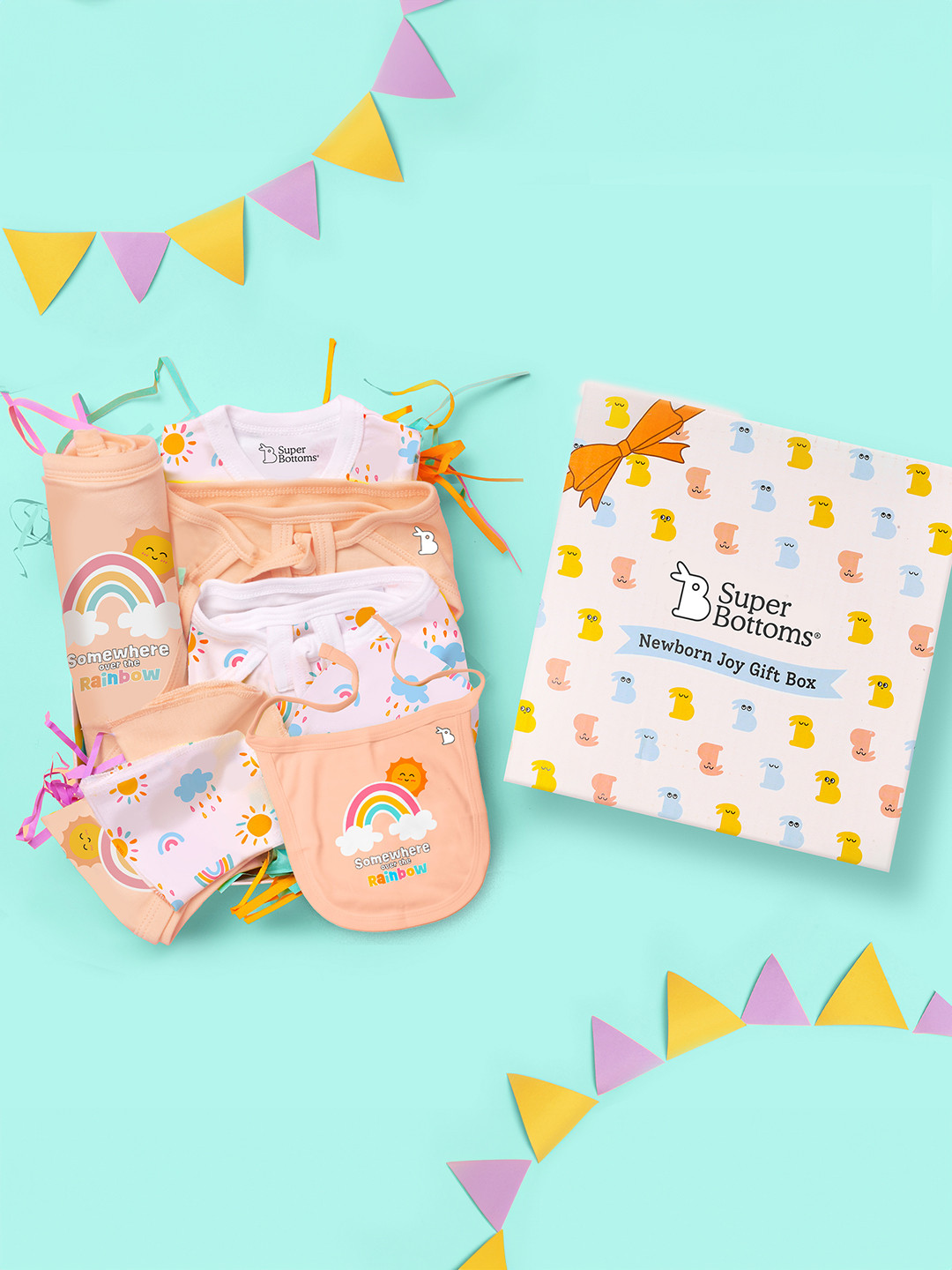 SuperBottoms Unisex Cotton Clothing Baby Gift Set for NewBorn Essentials 11pc