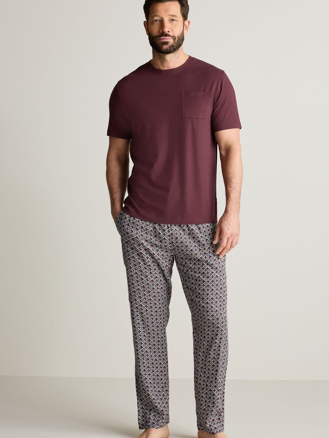 NEXT Men T-shirt With Printed Pyjamas