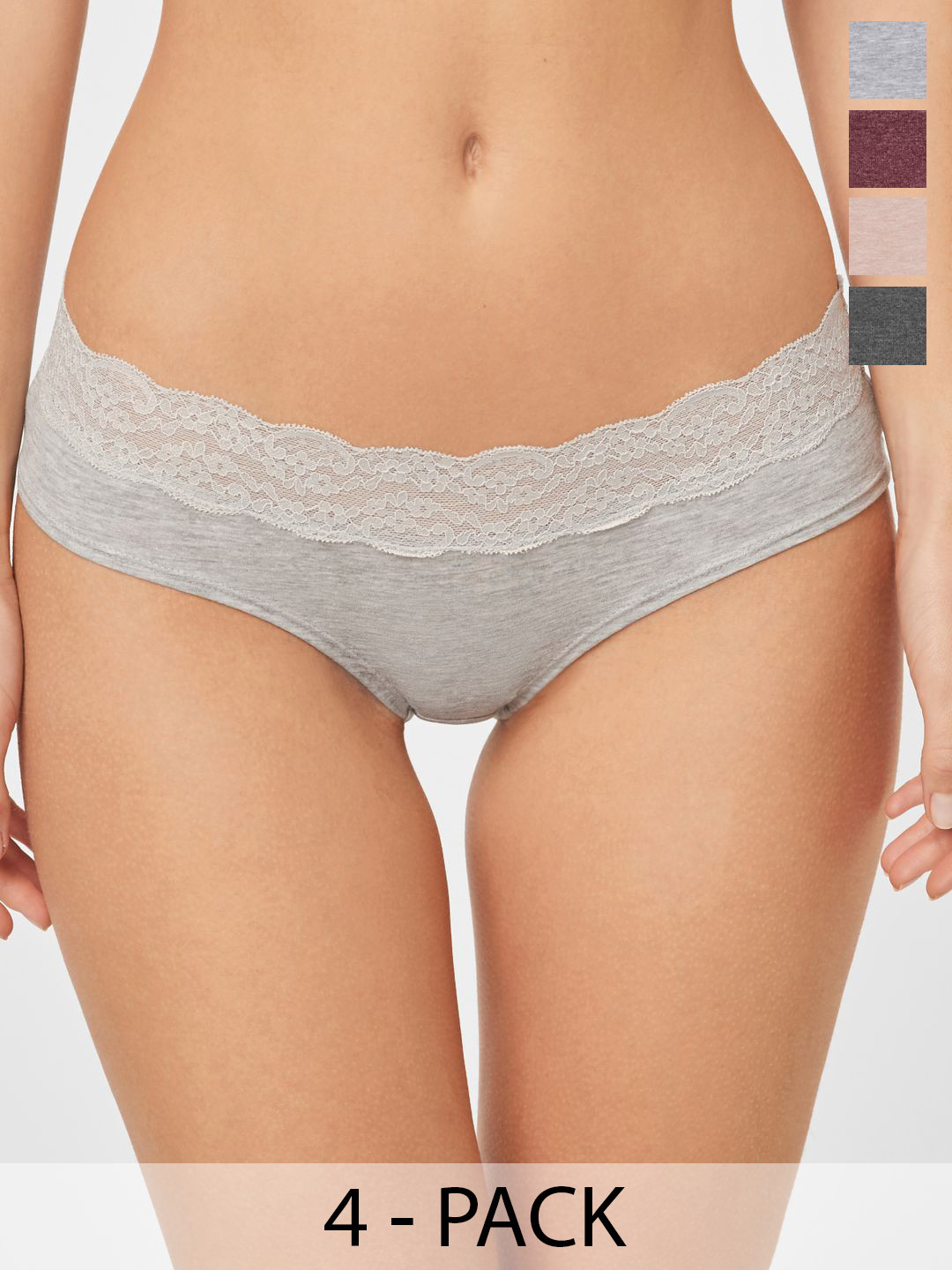 NEXT Women Pack of 4 Low Rise Boy Shorts