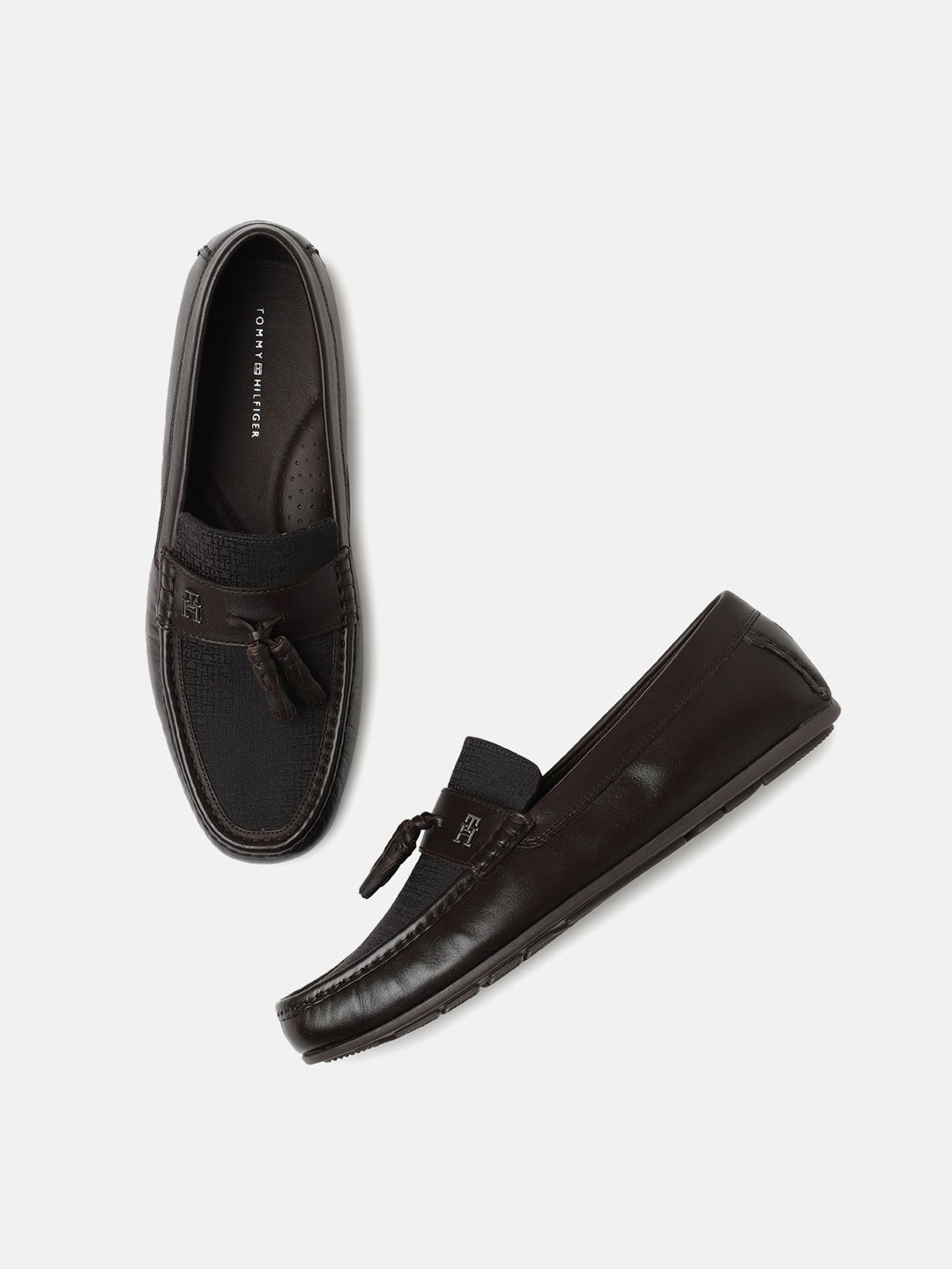 Tommy Hilfiger Men Leather Slip-On Sneakers