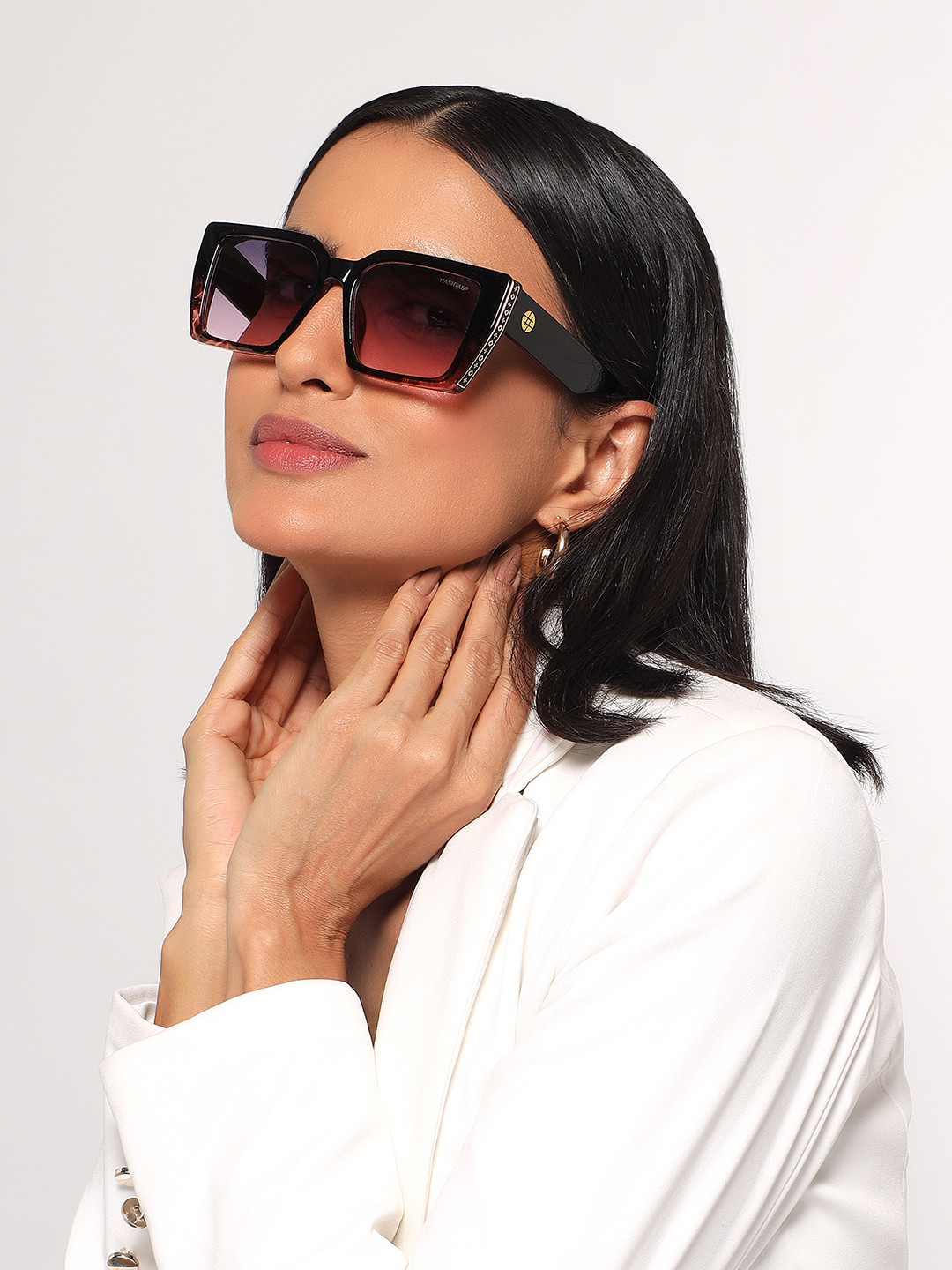 HASHTAG EYEWEAR Women Rectangle Sunglasses with UV Protected Lens TZ-24-8099-C1