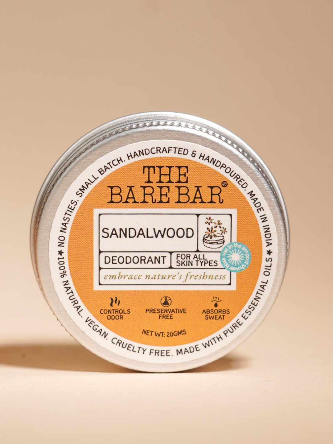 The Bare Bar Sandalwood Ylang Ylang Deodorant- 20 g