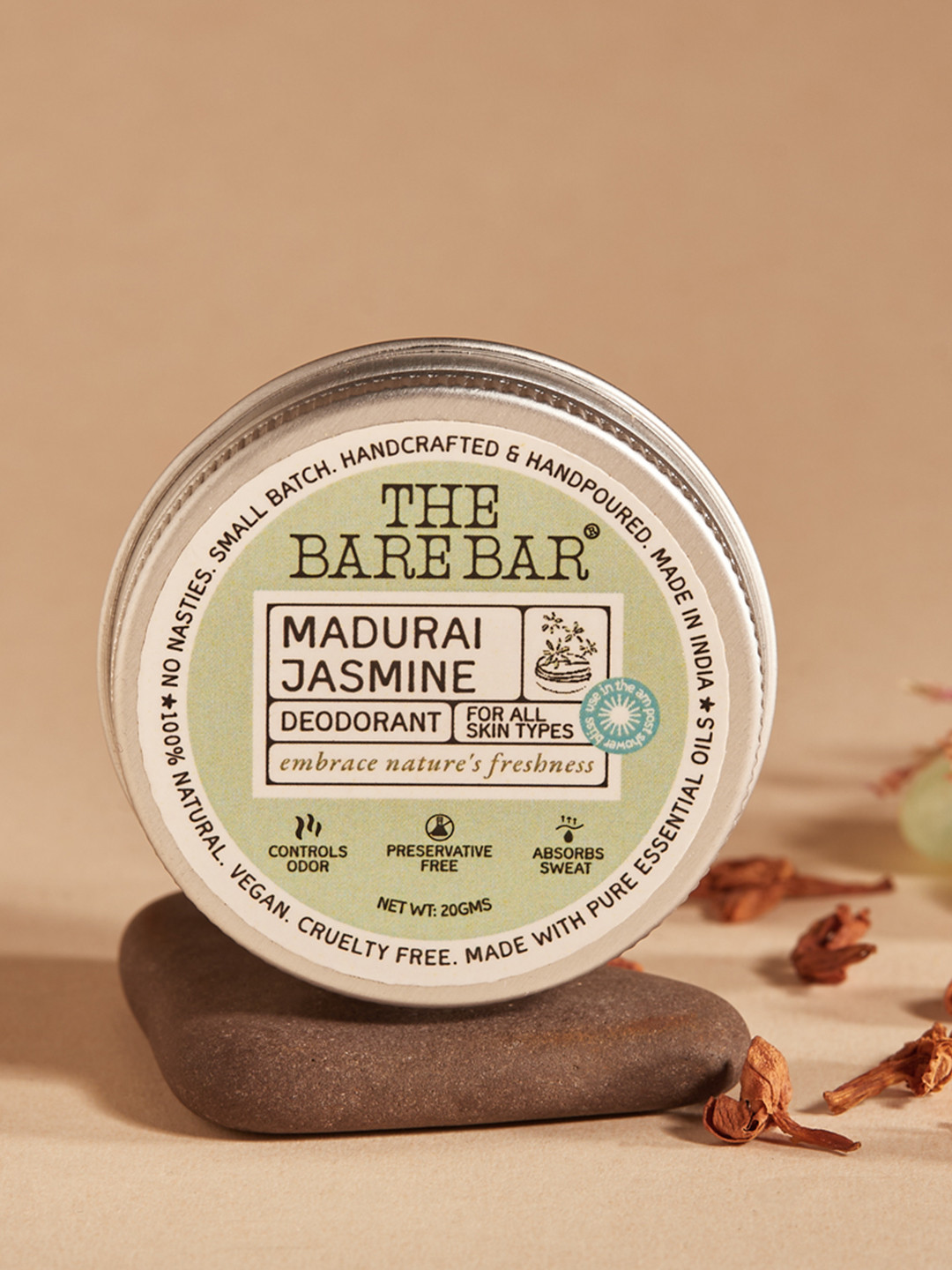 The Bare Bar Madurai Jasmine Deodorant- 20 g