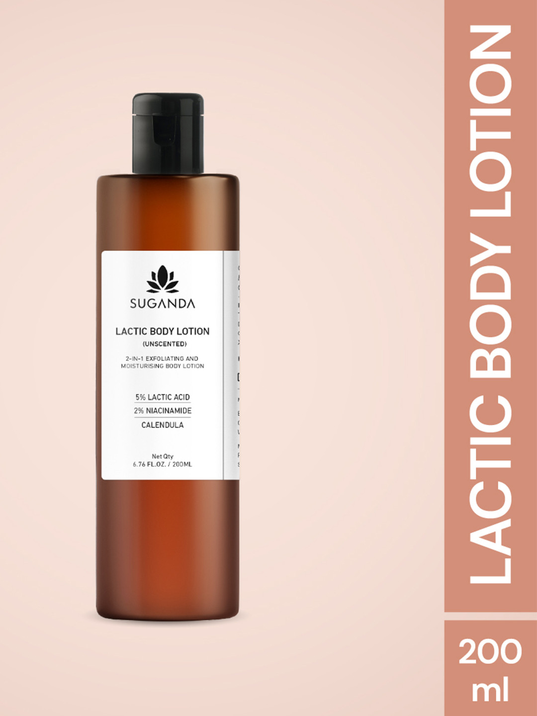 SUGANDA SKINCARE Lactic Unscented Exfoliating And Moisturising Body Lotion  -200 ml
