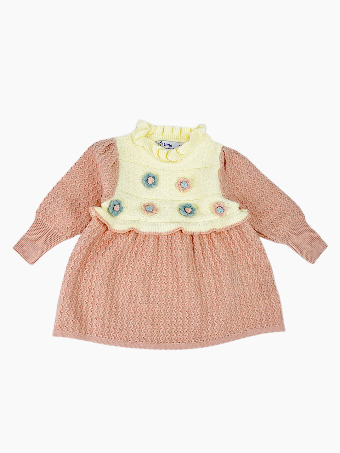 Little Surprise Box LLP Girl's Colourblocked  Jumper Dress