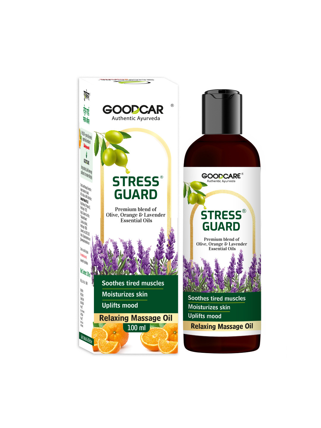 GOODCARE Stress Guard Calming & Relaxing Massage Oil with Olive Oil - 100 ml