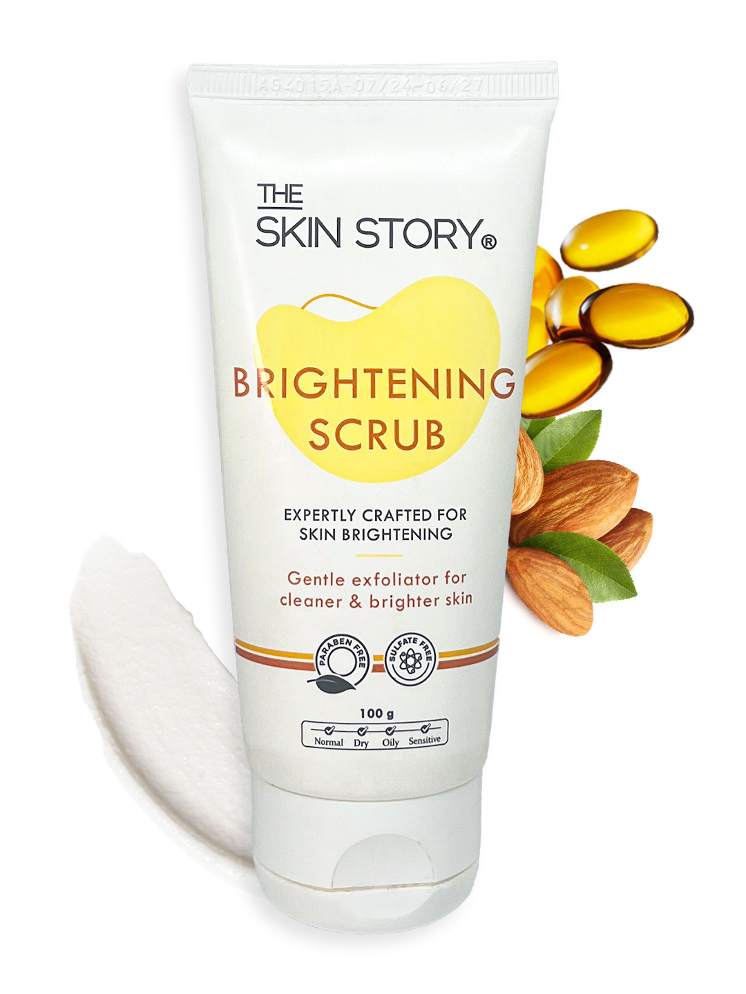 THE SKIN STORY Brightening Face Scrub with Salicylic Acid & Vitamin E - 100 g