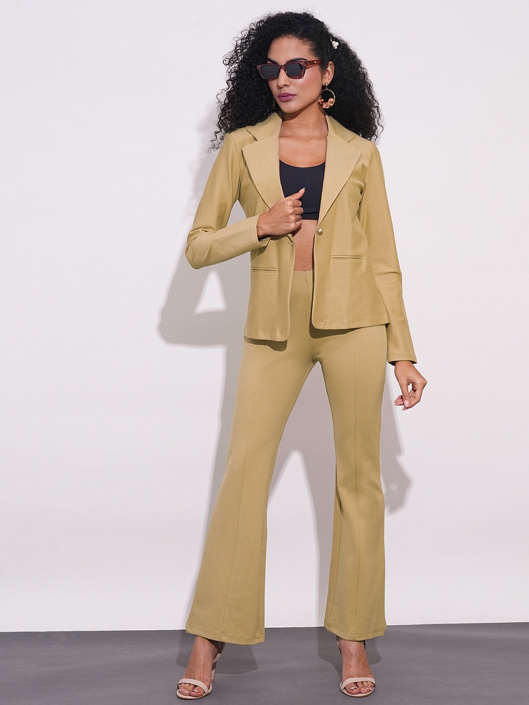 Globus Stretchable Mid-Rise Workwear Bootcut Treggings