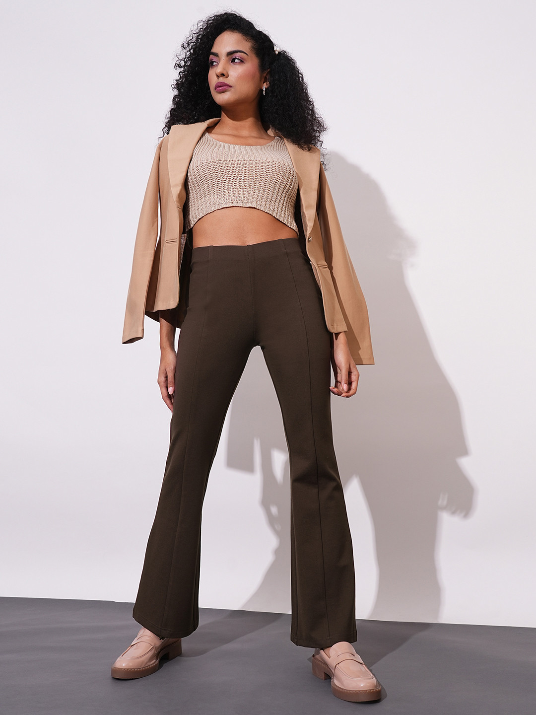 Globus Stretchable Mid-Rise Workwear Bootcut Treggings