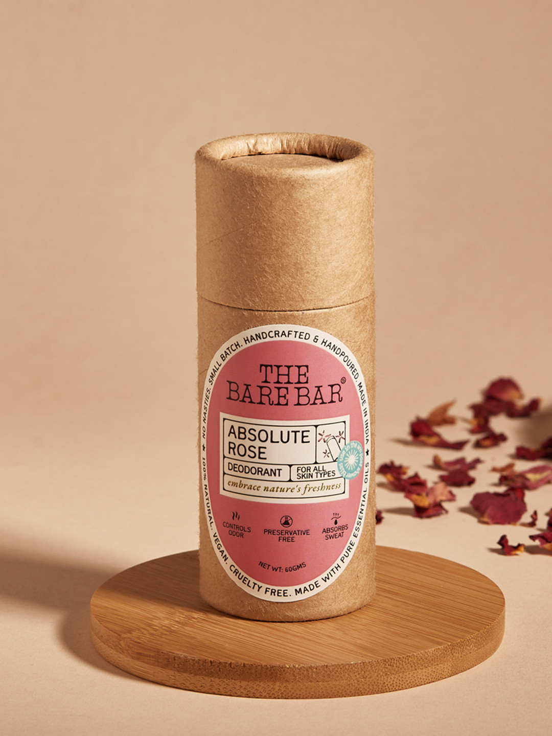 The Bare Bar Absolute Rose Deodorant- 60 g