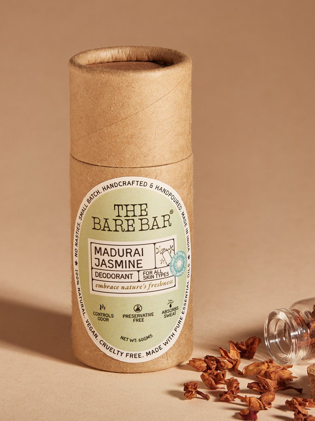 The Bare Bar Madurai Jasmine Deodorant - 60 g
