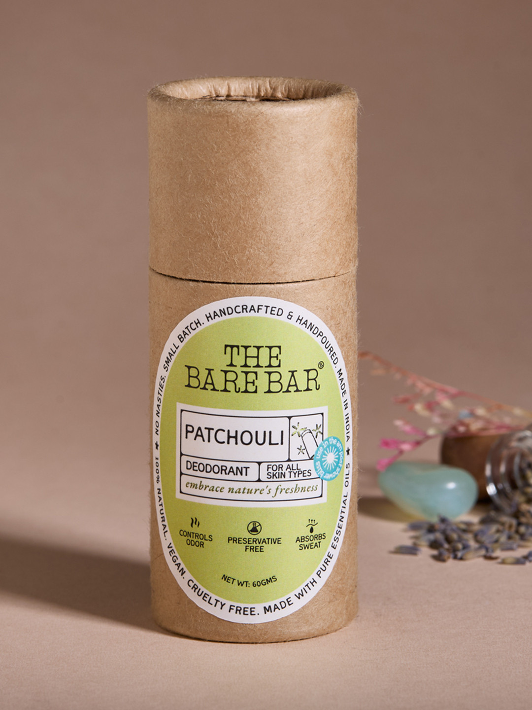 The Bare Bar Patchouli Deodorant- 60 g