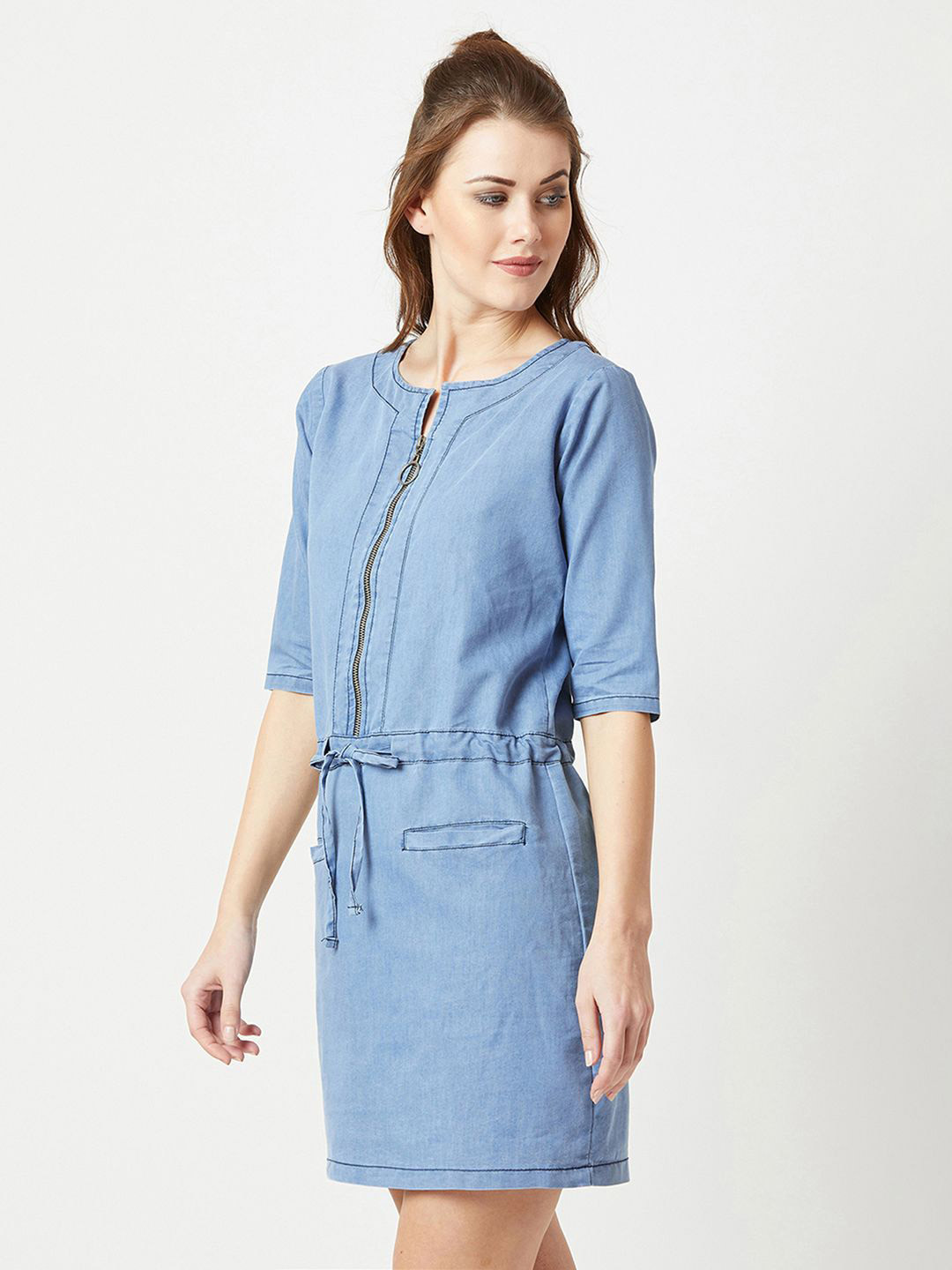 Miss Chase Denim Sheath Dress
