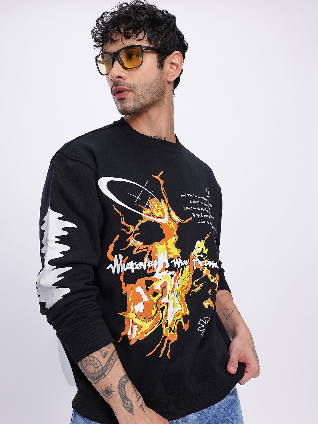 UNRL Printed Sweatshirt