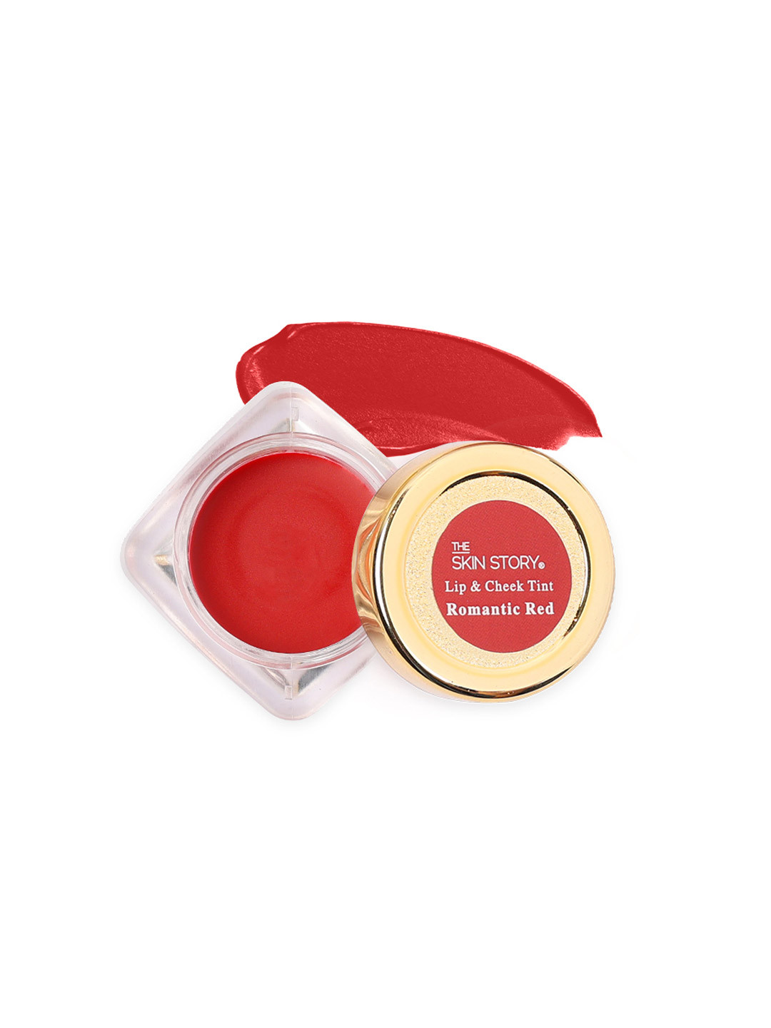 THE SKIN STORY Ayurvedic & Natural Lip & Cheek Tint With Vitamin E - 3 g - Romantic Red