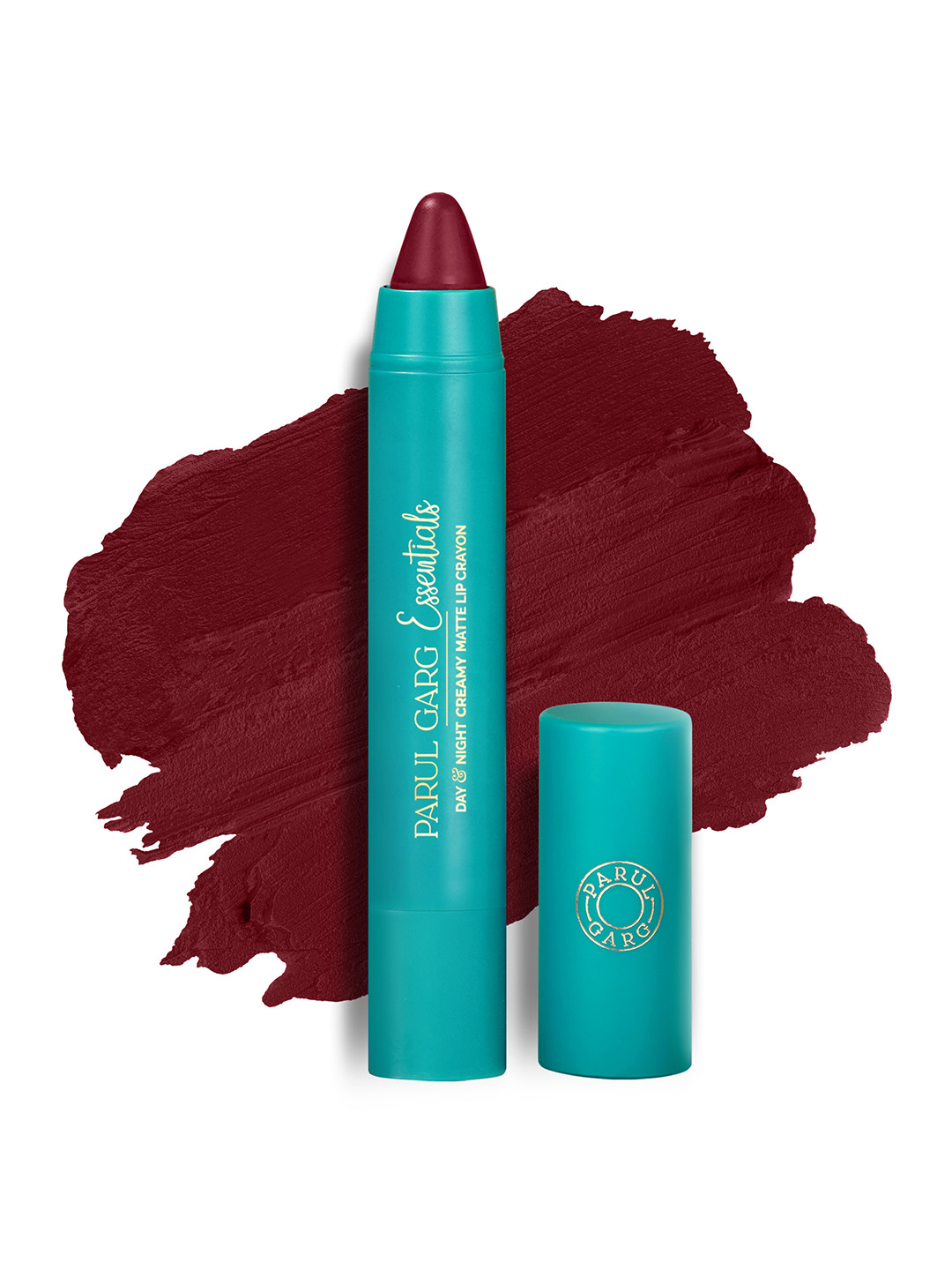 Parul Garg Creamy Matte Lip Crayon, Rich Pigment - Socialite Dark Berry Maroon
