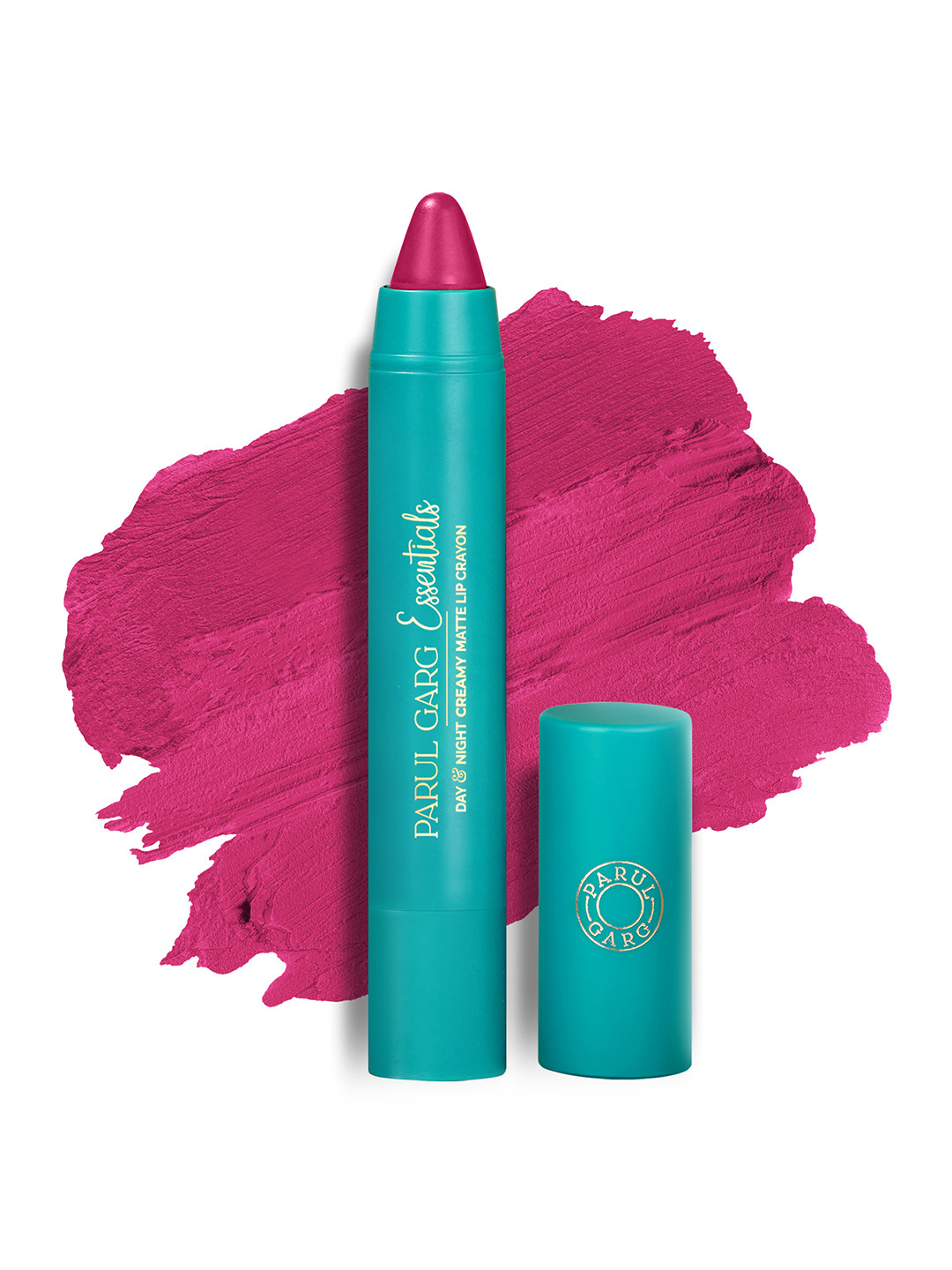 Parul Garg Creamy Matte Lip Crayon, Rich Pigment - Boss Babe Bright Fuchsia Pink