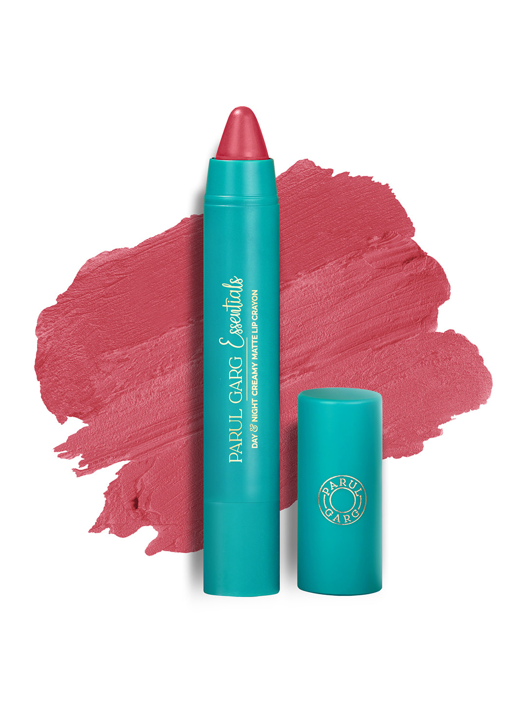 Parul Garg Creamy Matte Lip Crayon, Rich Pigment - Queen Warm Rosy Coral