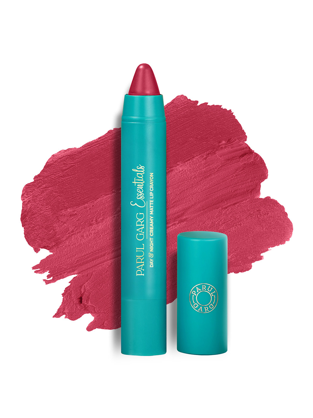 Parul Garg Creamy Matte Lip Crayon, Rich Pigment - Princess Rich Raspberry Pink