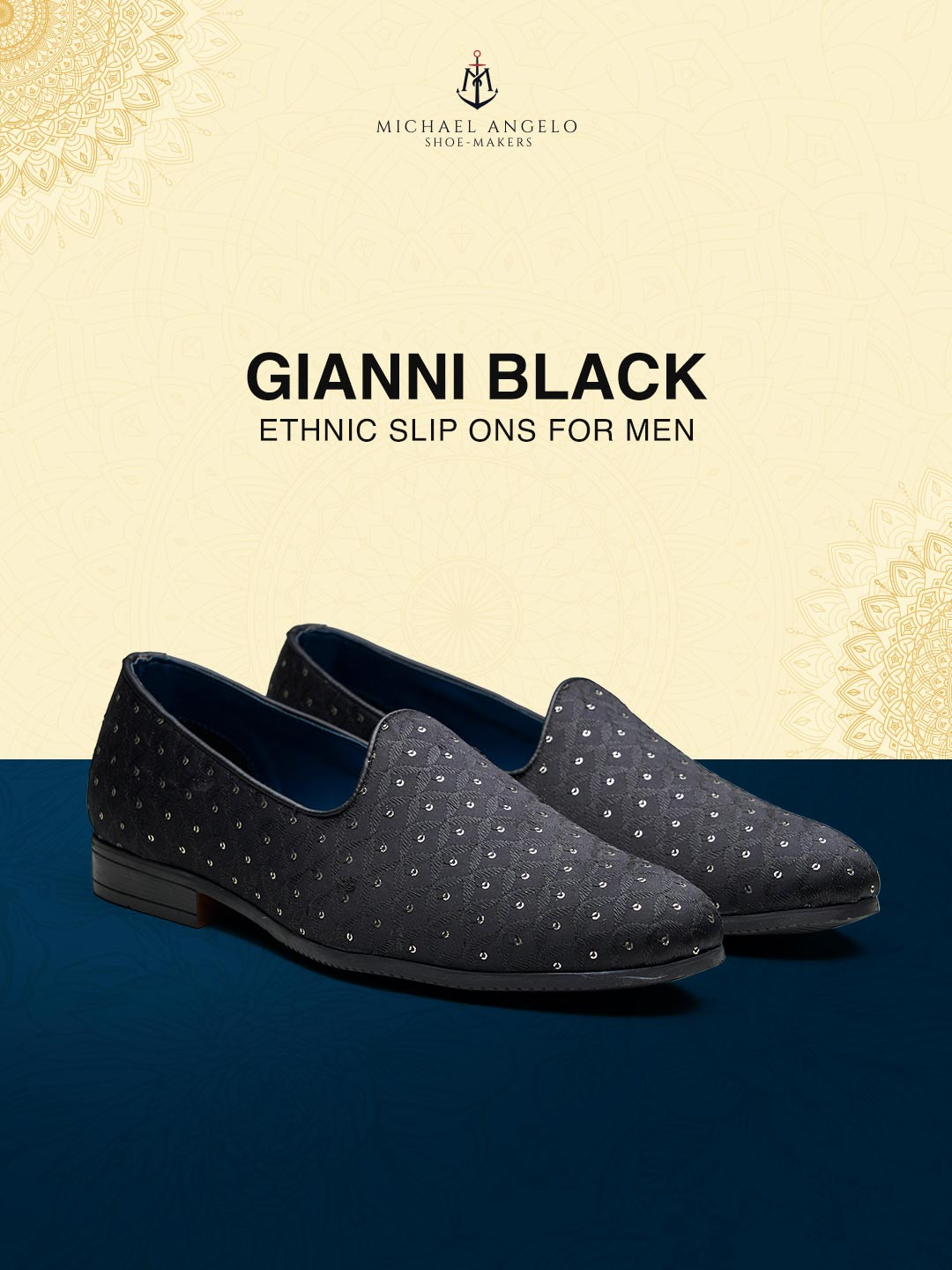 MICHAEL ANGELO Men Woven Design Loafers Shoes