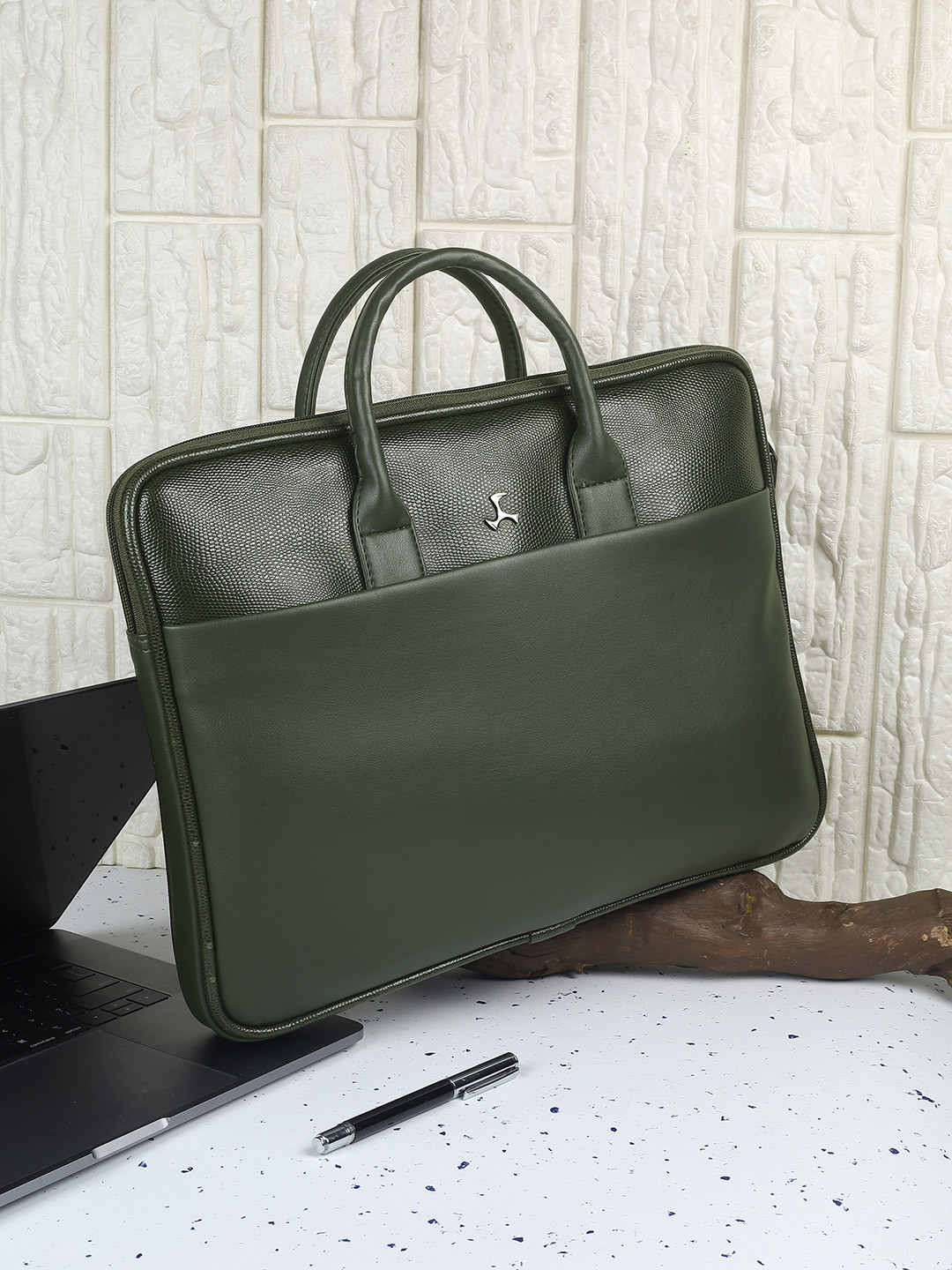 Mochi Unisex Colourblocked Two Handles Laptop Bag