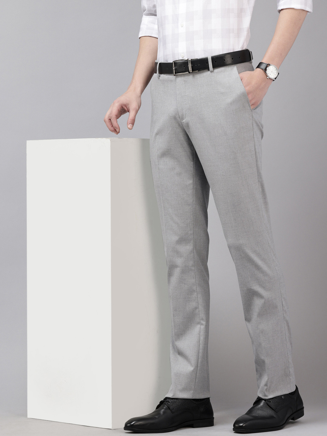 Arrow Men Hudson Formal Regular Fit Trousers