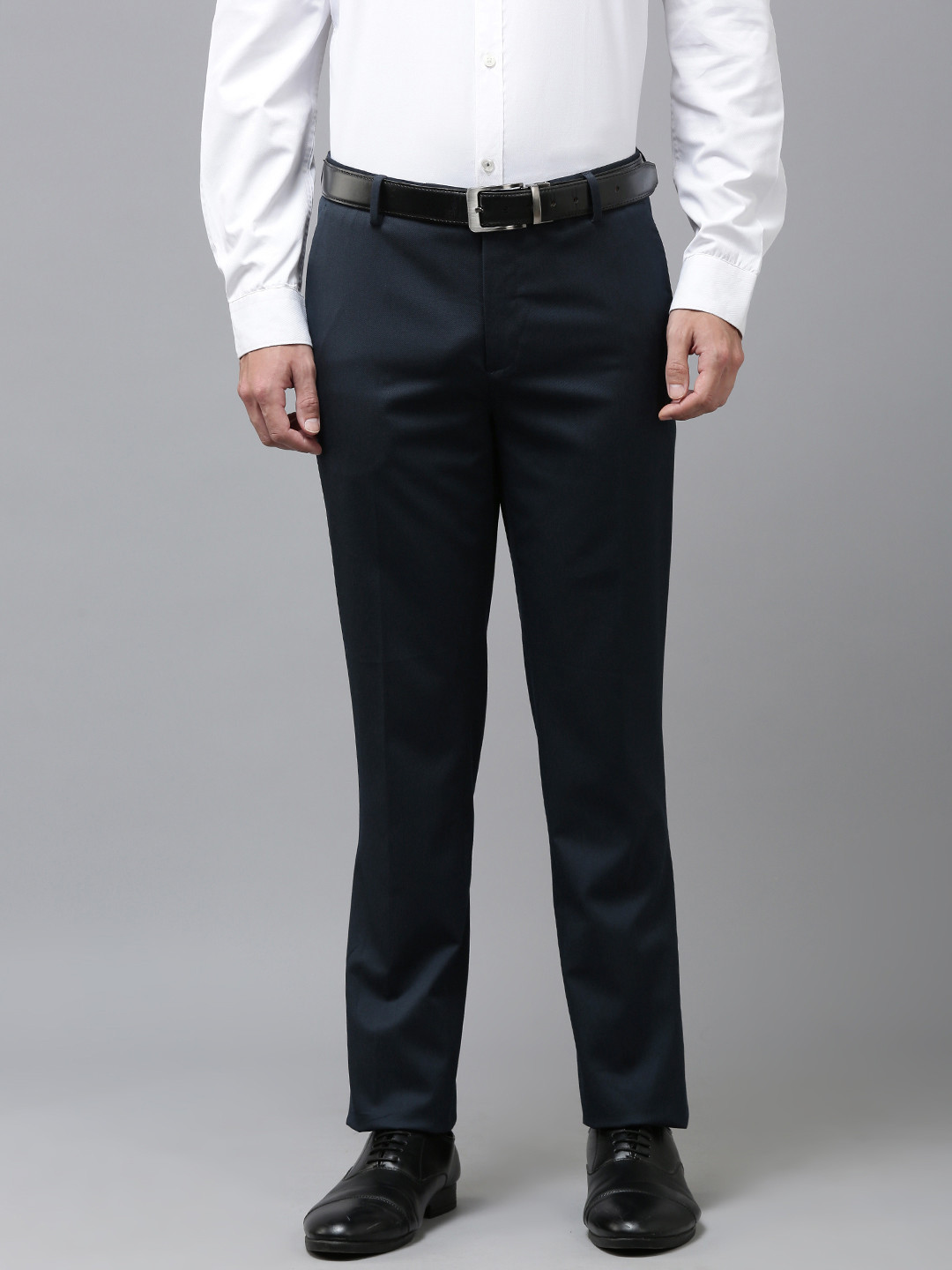 Arrow Men Originals Tapered Fit Self-Design Formal Trousers