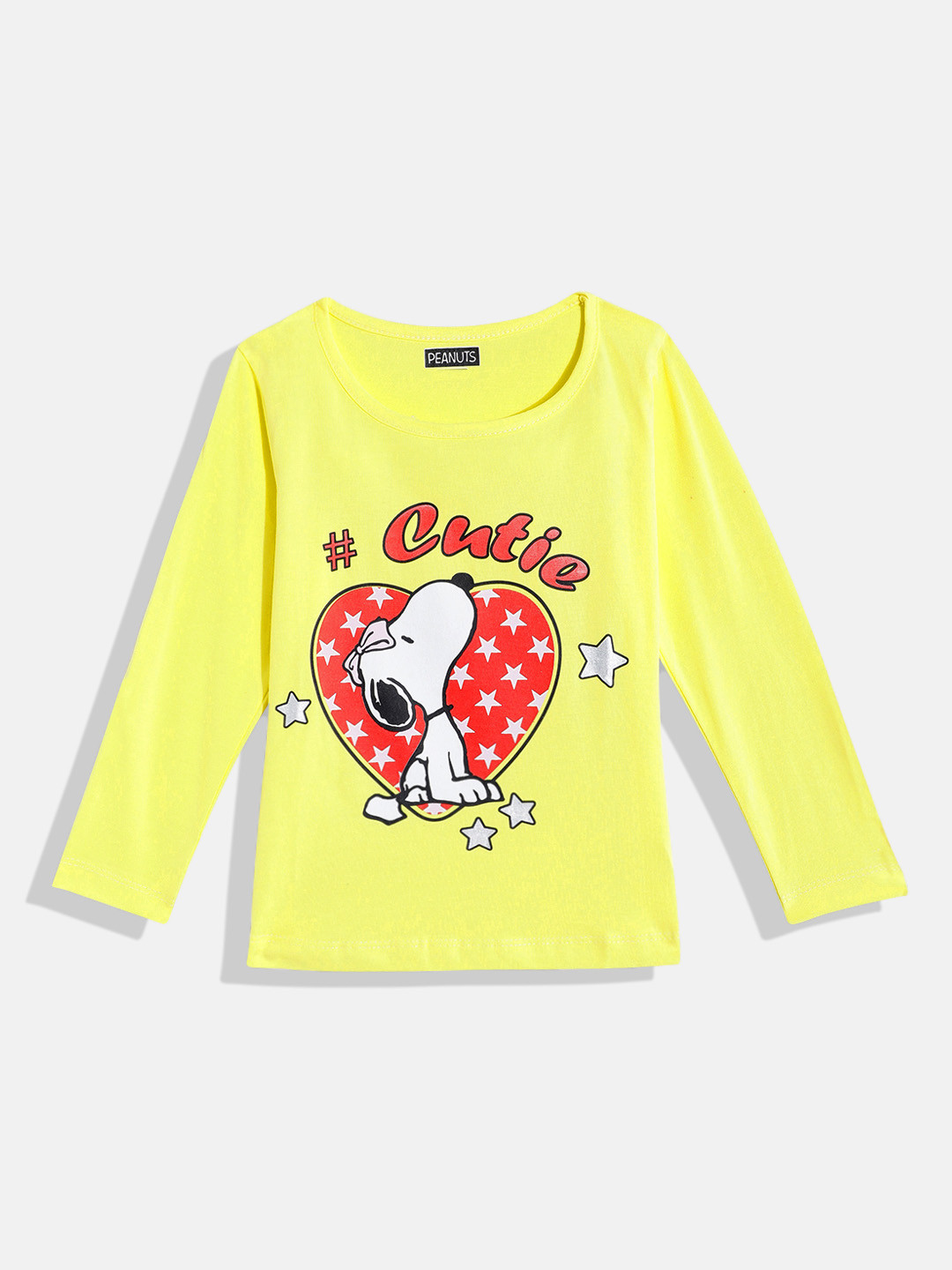 Eteenz Girls Peanuts Printed T-shirt