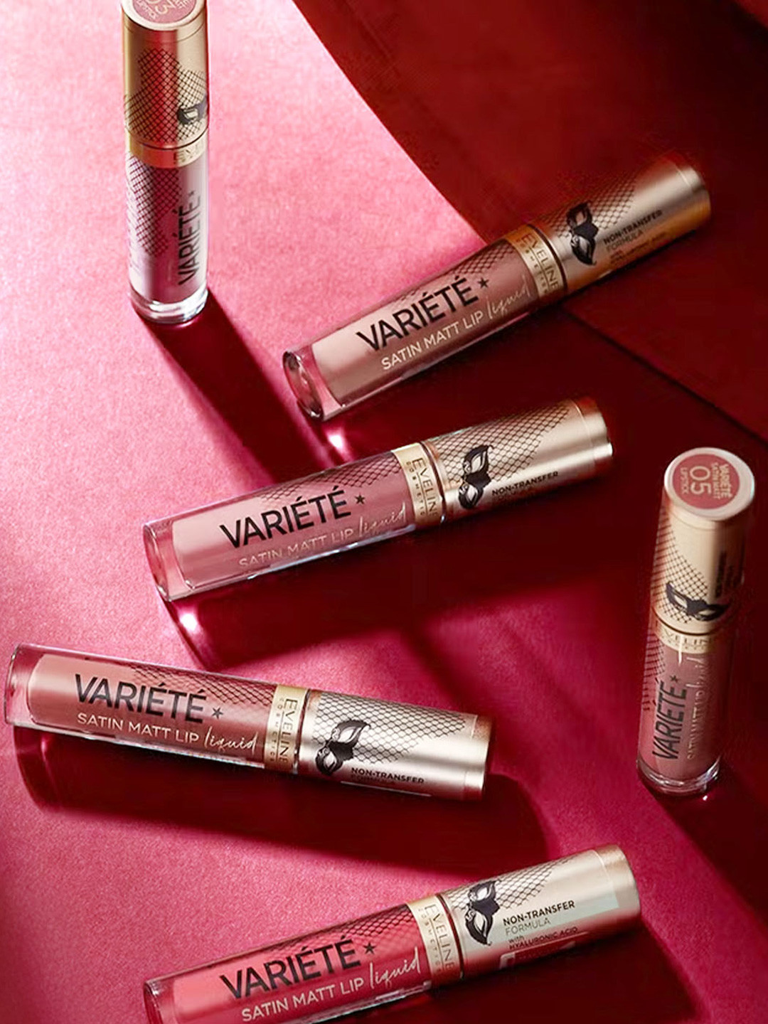 Eveline Cosmetics Variete Satin Matt Liquid Lipstick- Caramel Cake 01- 4.5 ml