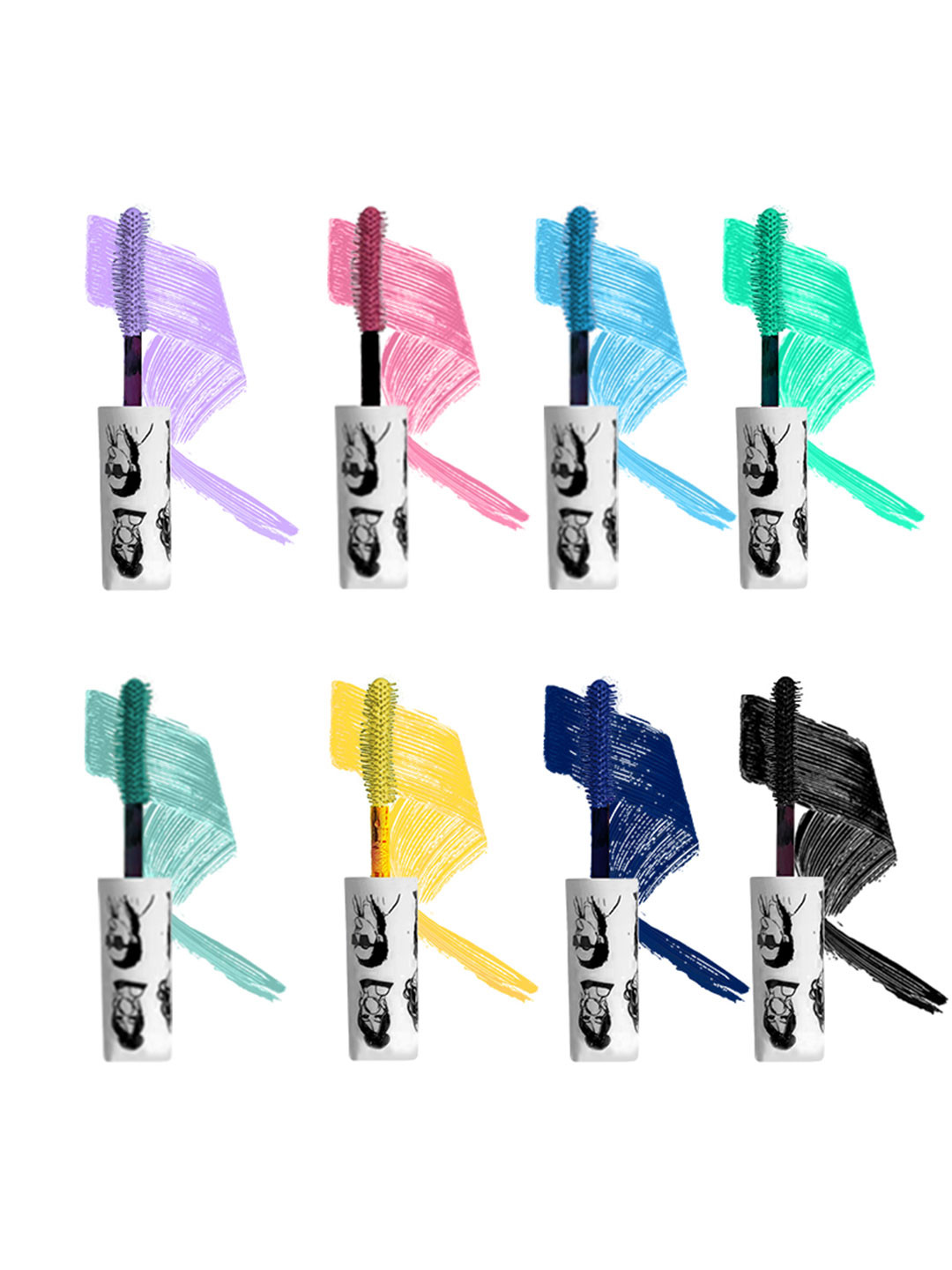 Elitty Set Of 8 Color My Lashes Waterproof Mascara - 5ml Each