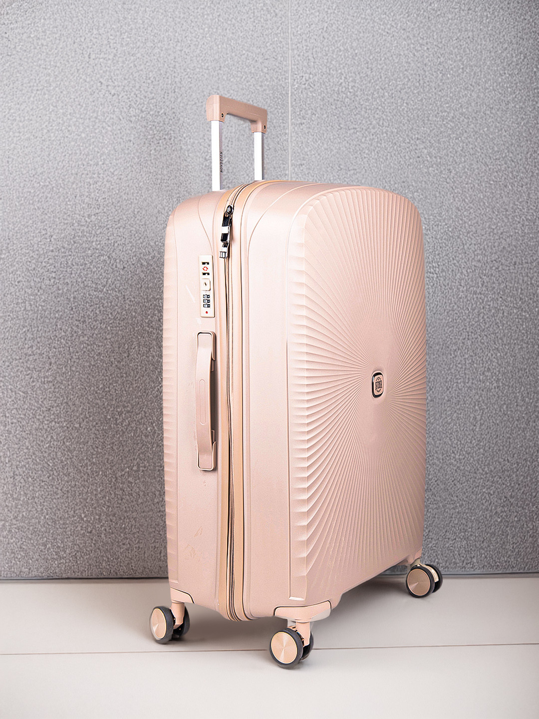 The Roadster Life Co. Textured 360 Degree Rotation Large Trolley Bag 118.13L