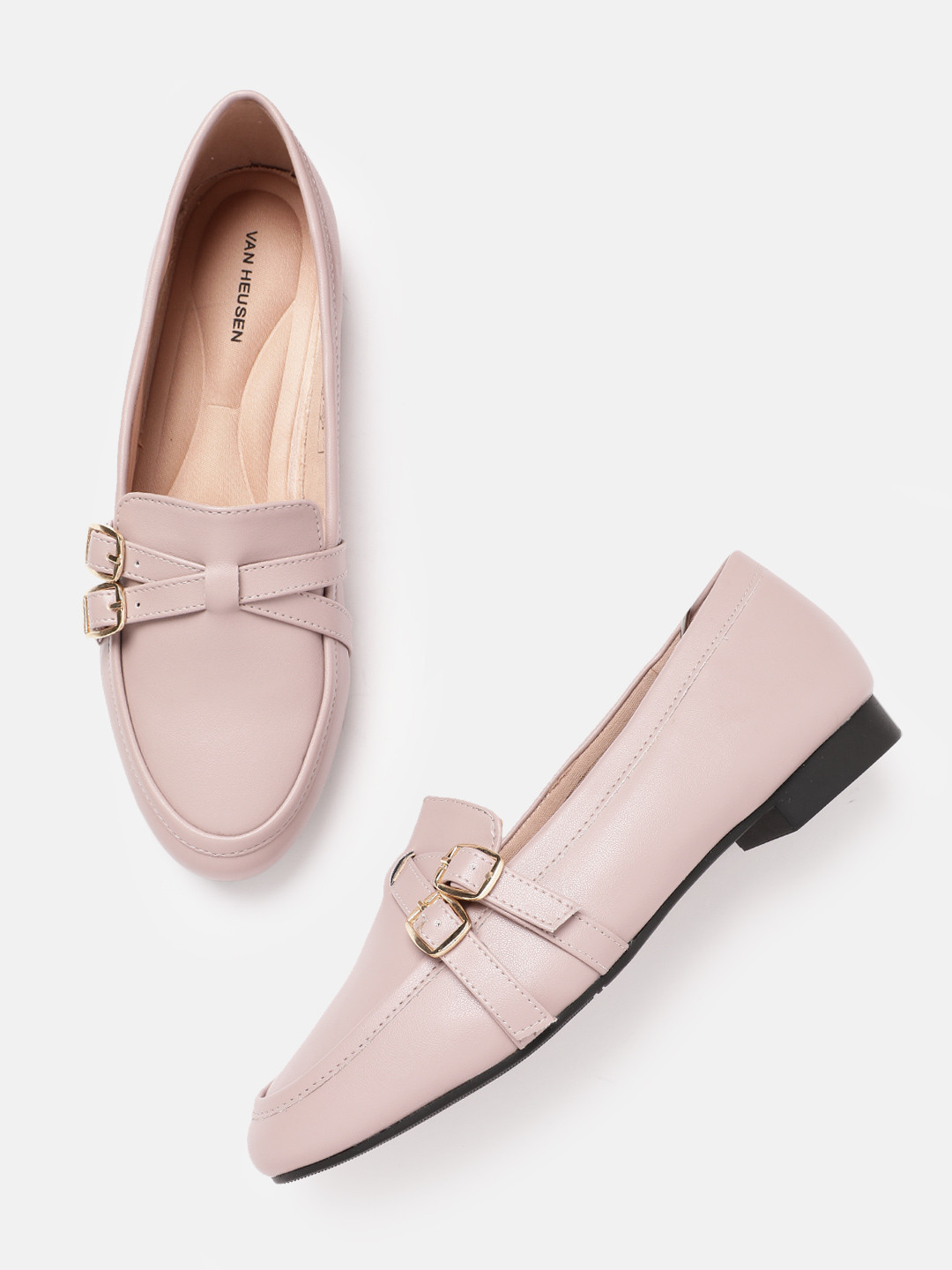 Van Heusen Women Smart Casual Loafers with Belt Detail