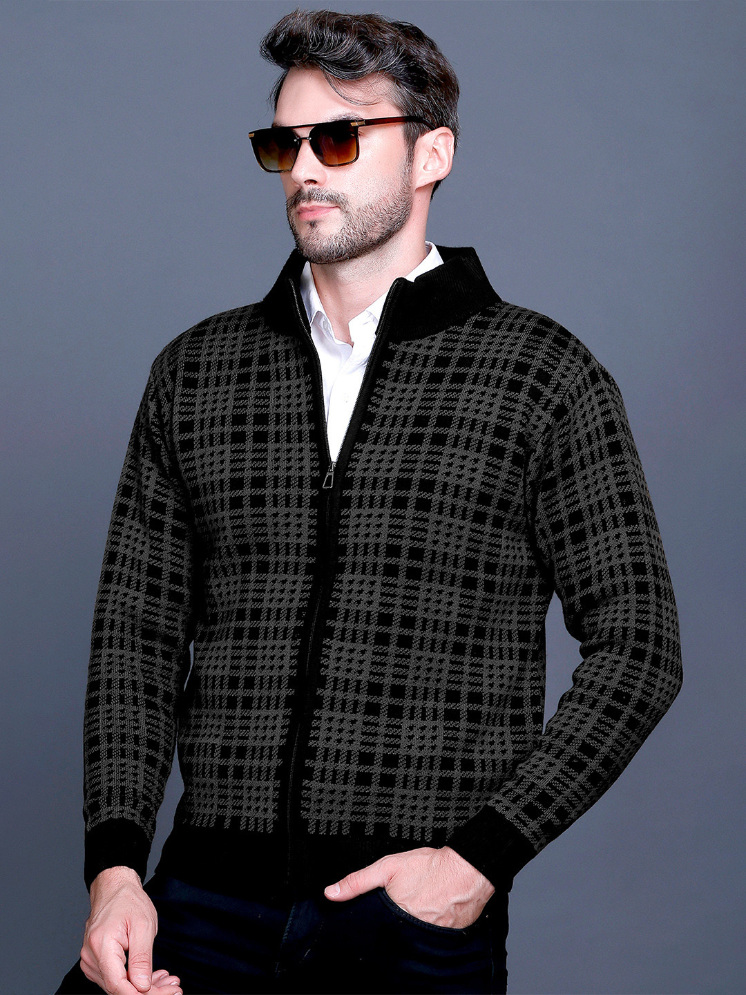 GODFREY Men Zipper Sweater