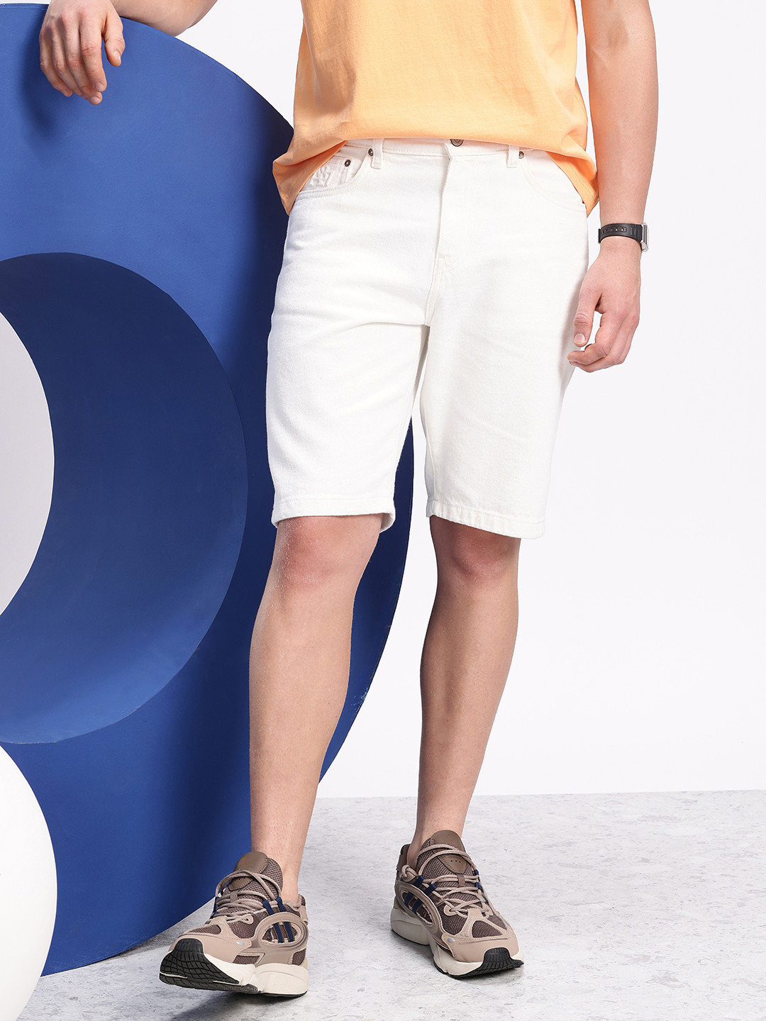 Aeropostale Men Pure Cotton Denim Shorts