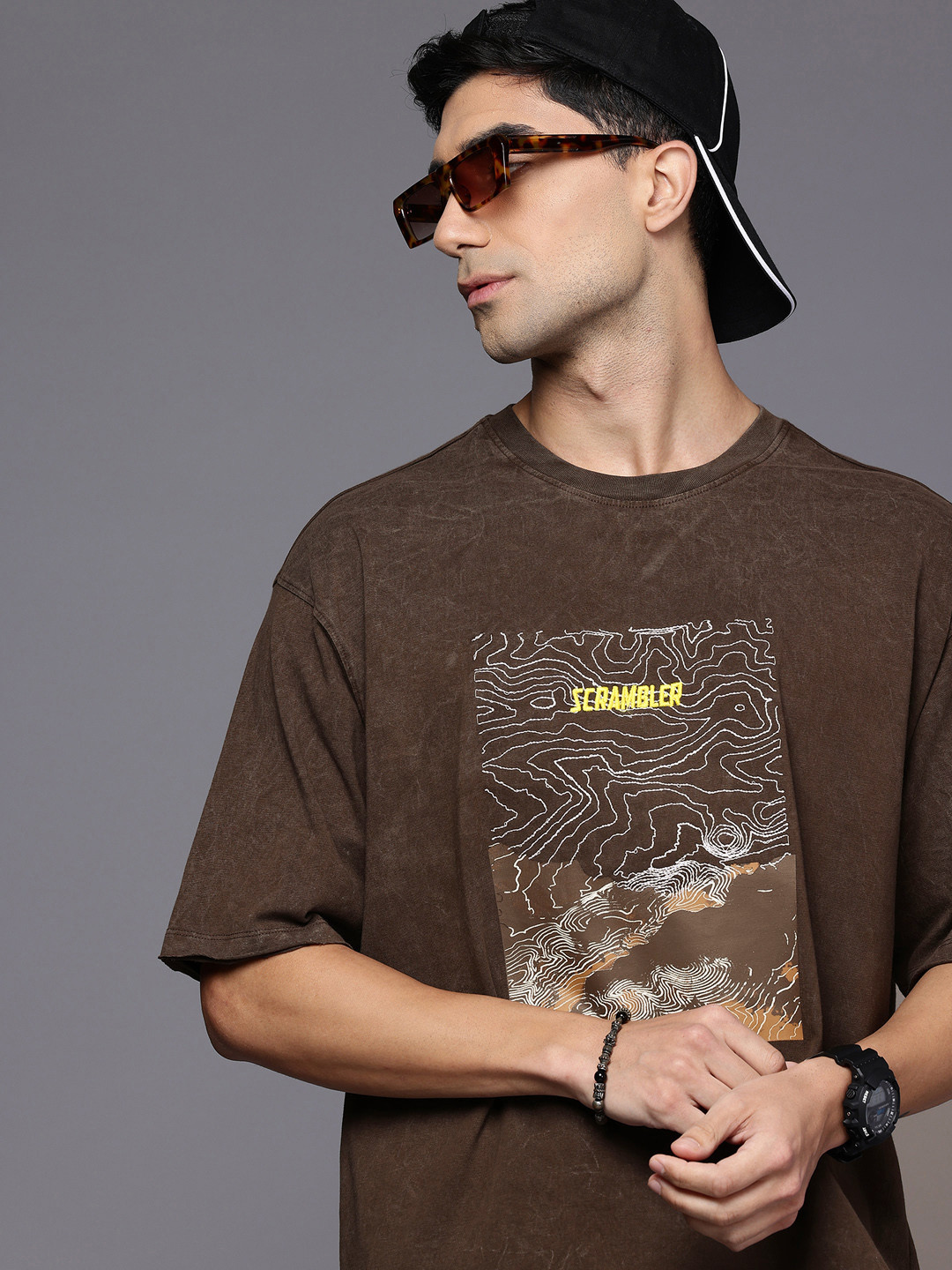 Ducati Graphic Printed Drop-Shoulder Sleeves Pure Cotton Relaxed Fit T-shirt