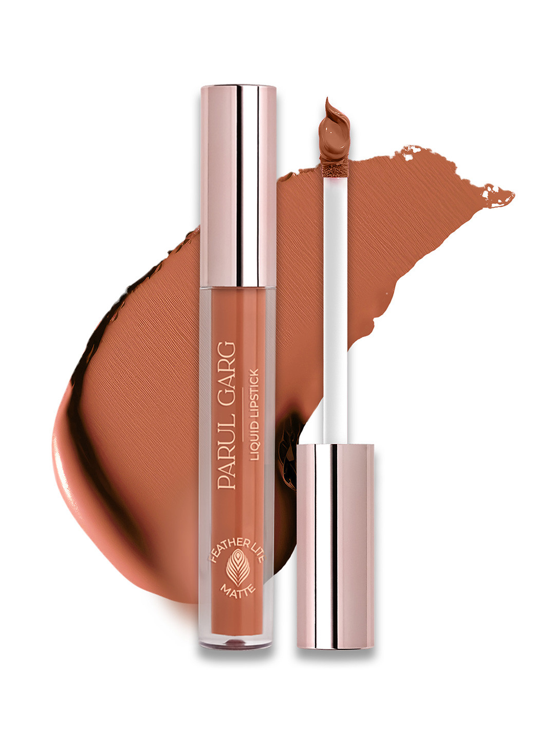 Parul Garg Featherlite Matte Liquid Lipstick, Long lasting - Smitten Soft Brown
