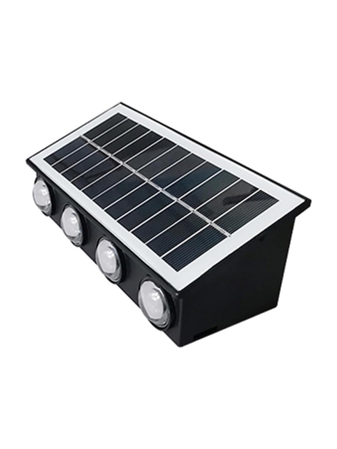 LITVERSE White & Black Waterproof Solar Outdoor Lamps