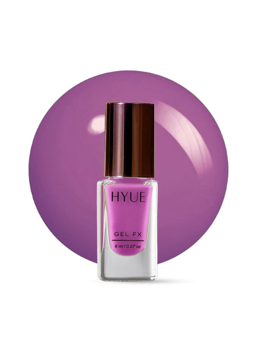 HYUE Gel FX Nail Paint Amtheyst Quick Dry and Chip Resistant - 14 Day Long Wear - 8ml