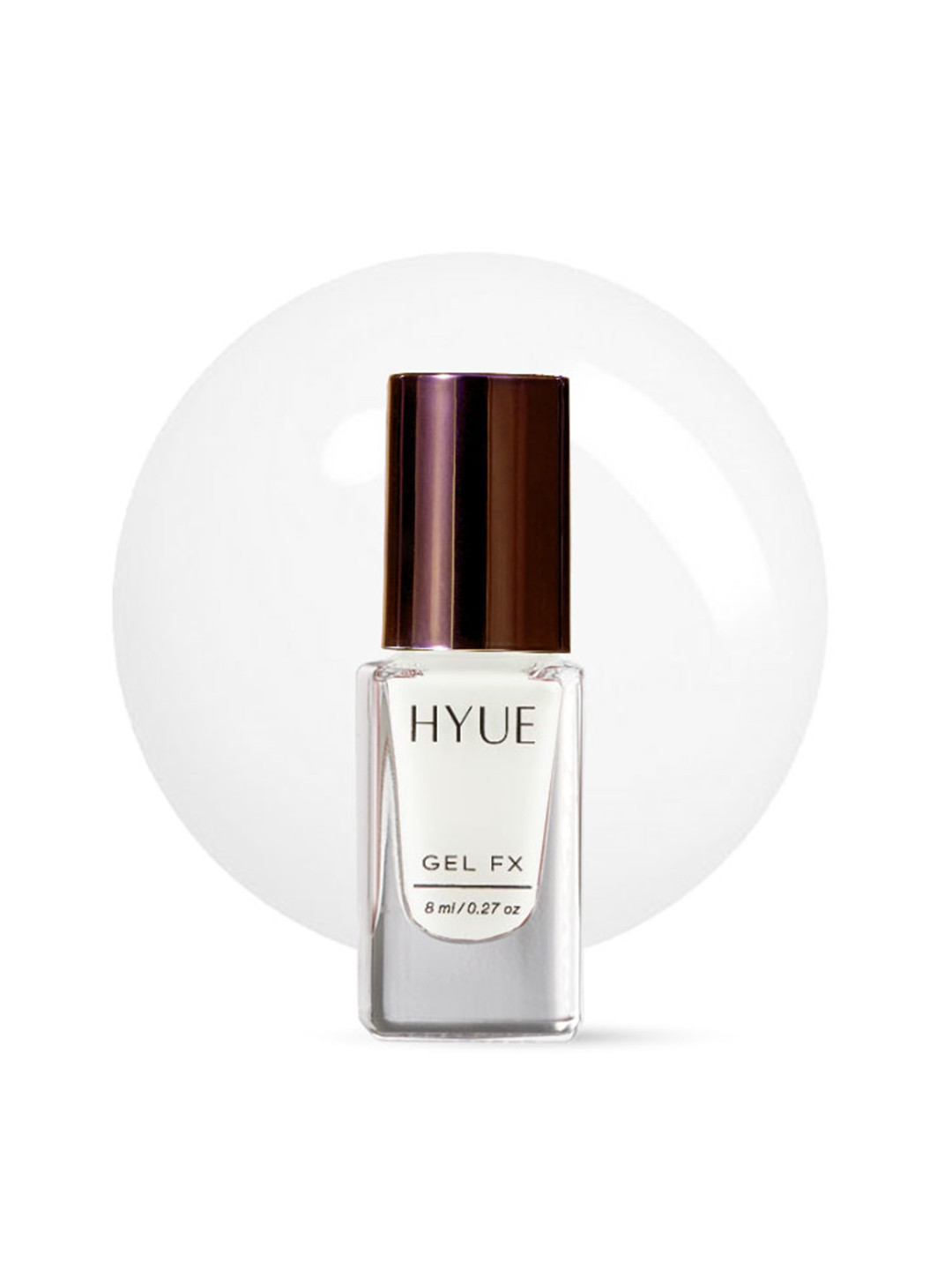 HYUE Gel FX Nail Paint Alabaster Quick Dry and Chip Resistant 14 Day Long Wear- 8ml