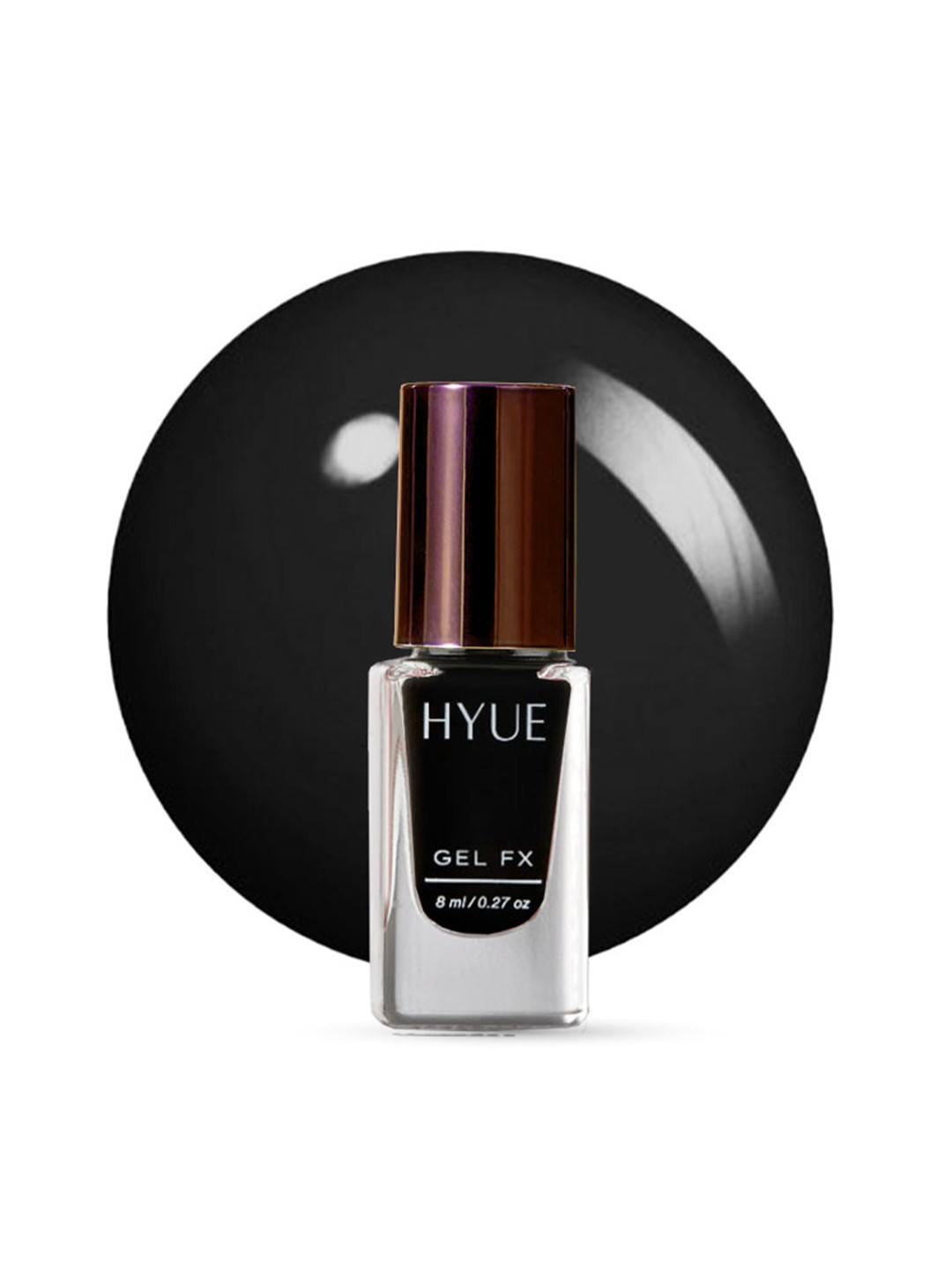 HYUE Gel FX Nail Paint Carbon Quick Dry and Chip Resistant - 14 Day Long Wear- 8ml