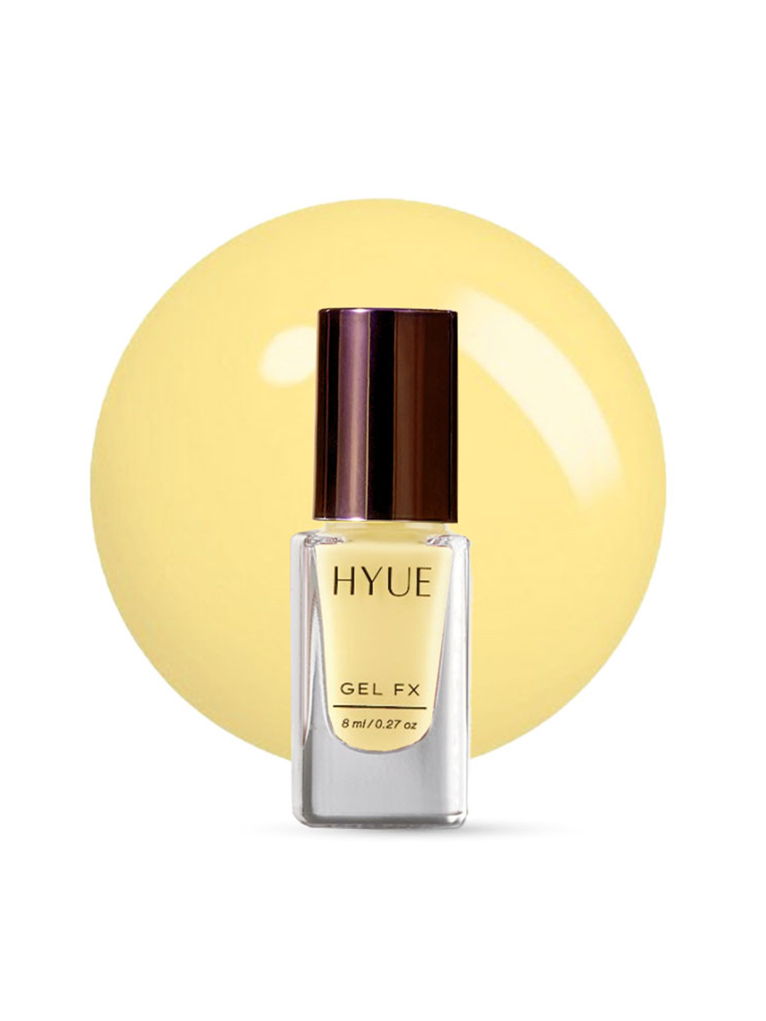 HYUE Gel FX Nail Paint Canary Butter Fast Dry and Chip Resistant - 14 Day Long Wear8ml