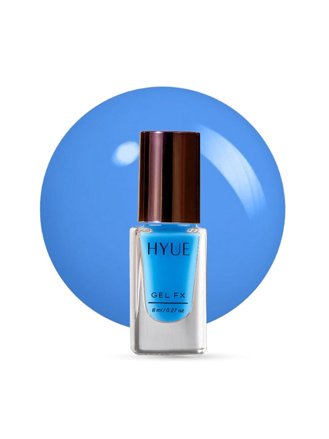 HYUE Gel FX Nail Paint Cobalt Quick Dry and Chip Resistant - 14 Day Long Wear 8ml