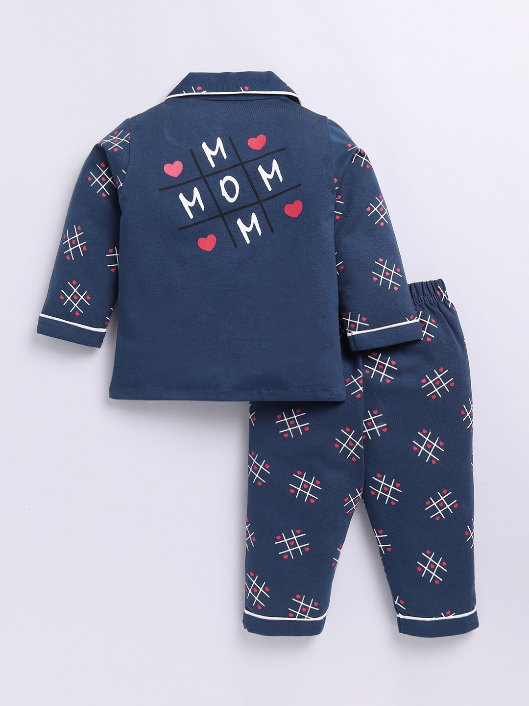 Clt.s Kids Pure Cotton Conversational Printed Night suit