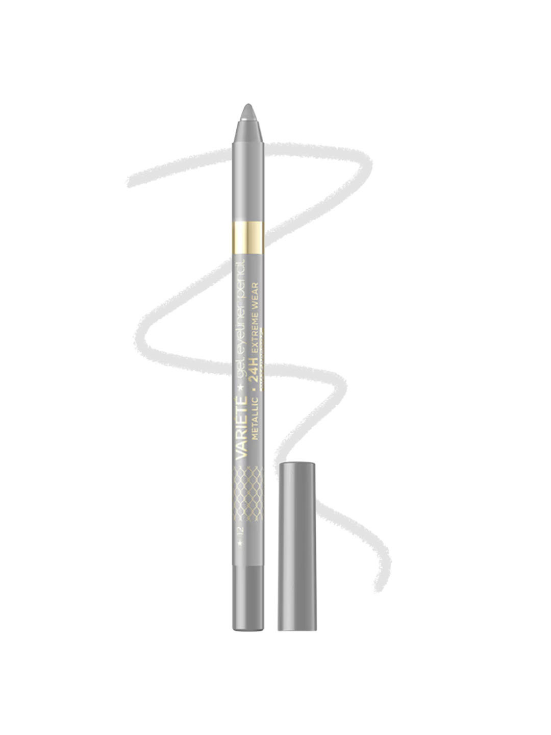 Eveline Cosmetics Variete Gel Eyeliner Pencil- 1.3 g- Silver 12