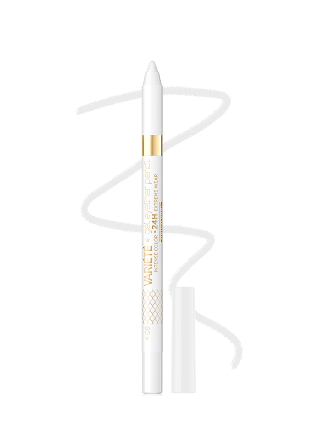 Eveline Cosmetics Variete Highly Pigmented Gel Eyeliner Pencil - 1.3 g - White 08